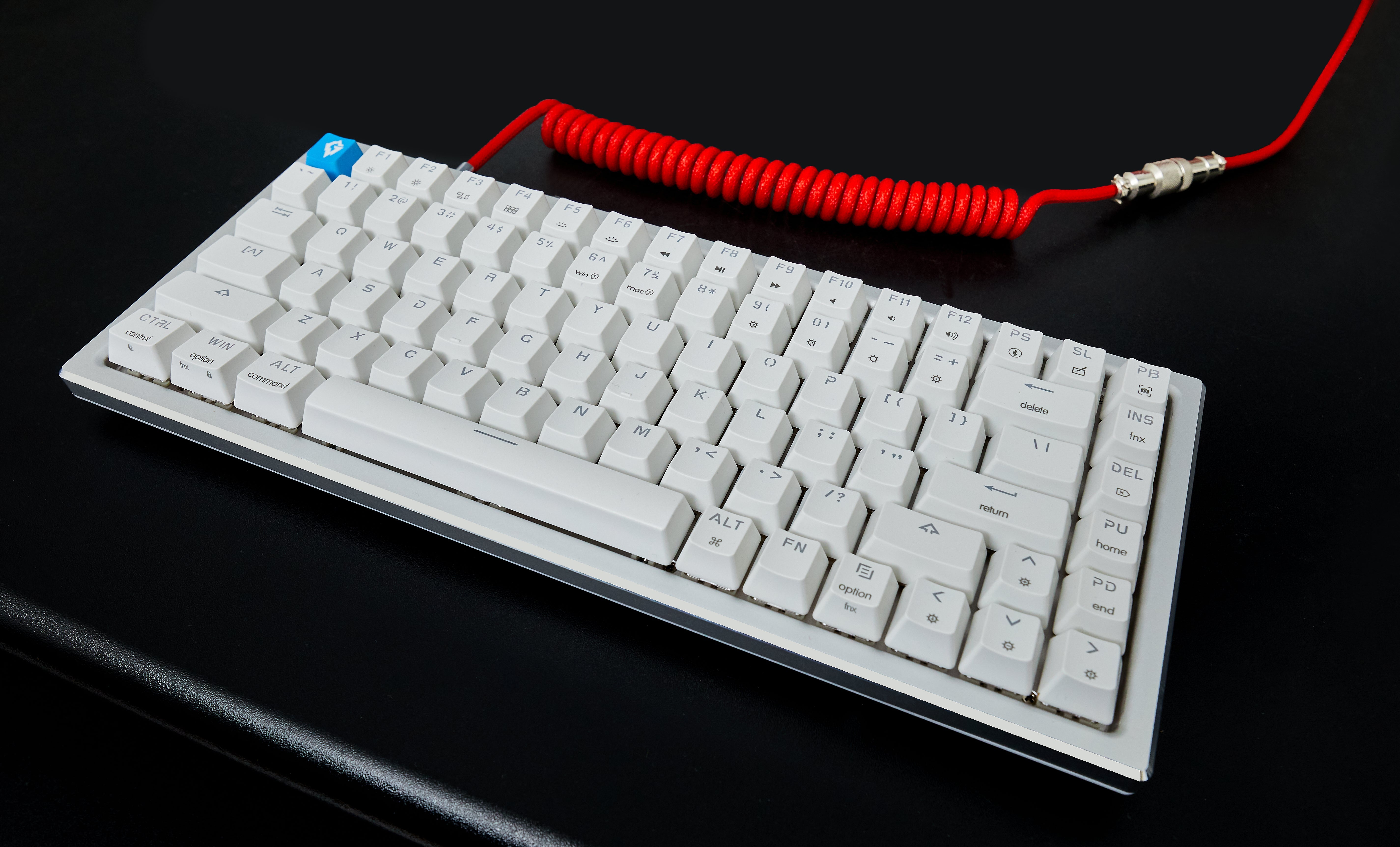 glacier gk84 arctic keyboard 75 percent layout