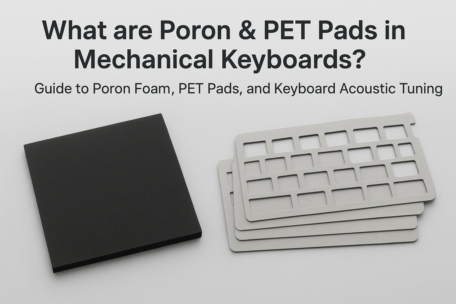 What are Poron & PET Pads in Mechanical Keyboards? A Practical Guide to Foam, Pads, and Acoustic Tuning