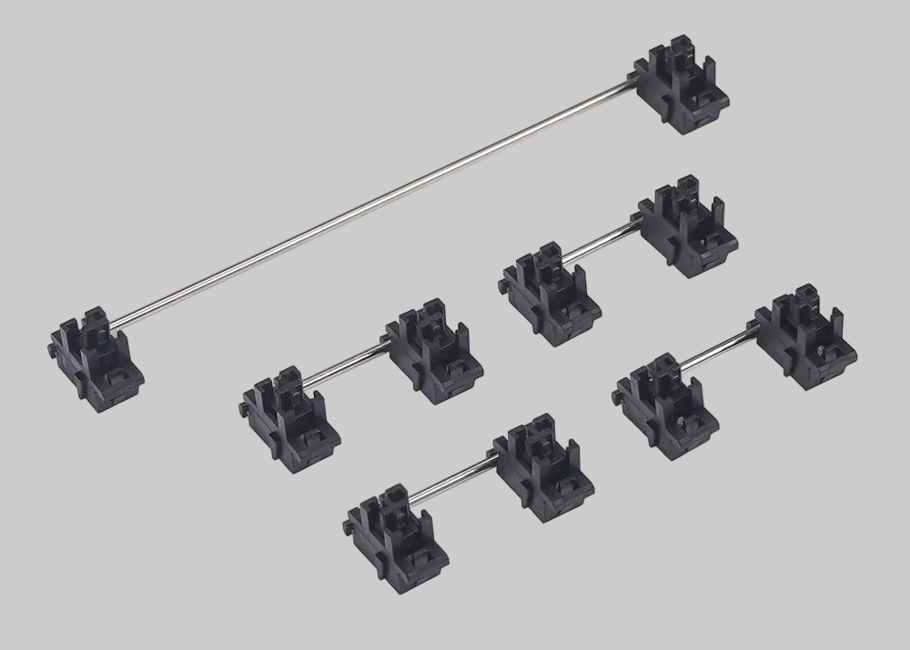 Why stabilizers important for larger keys like spacebar, shift, enter?