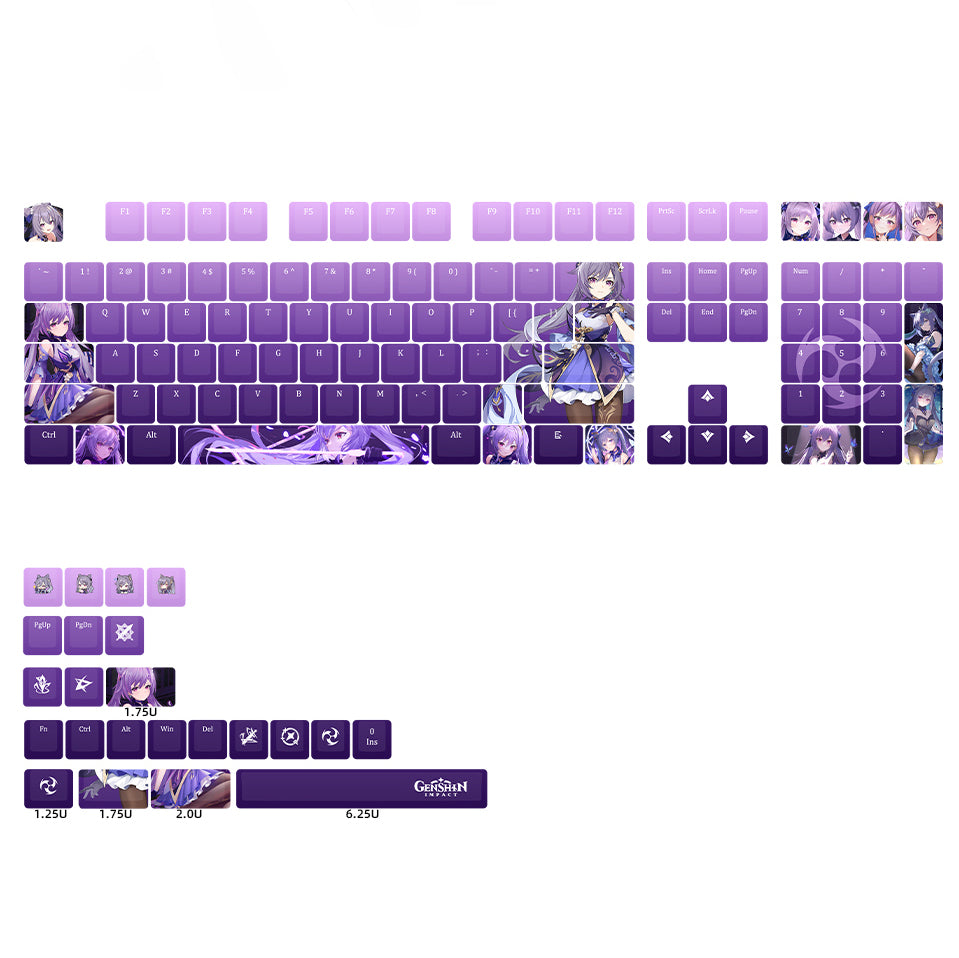 Glacier Genshin Impact Keycaps Set