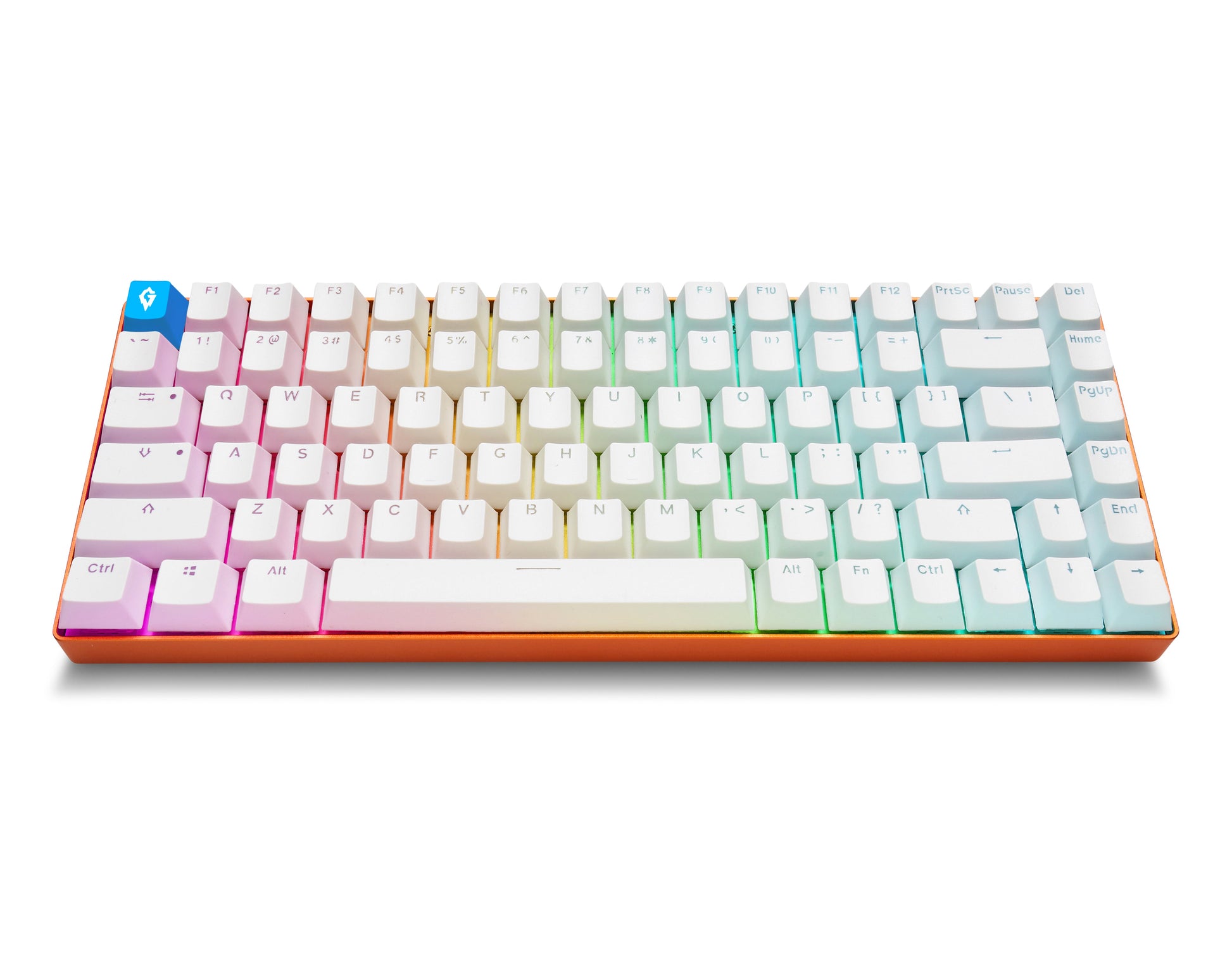 Glacier Minimalist Wired Mechanical Keyboard-Orange-