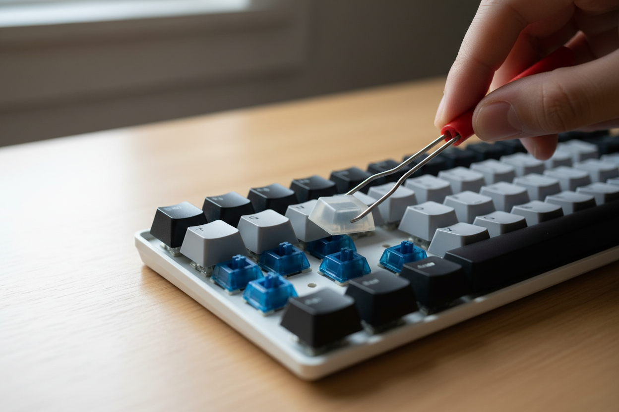 How to Replace Switches or Keycaps Safely on a Custom Keyboard