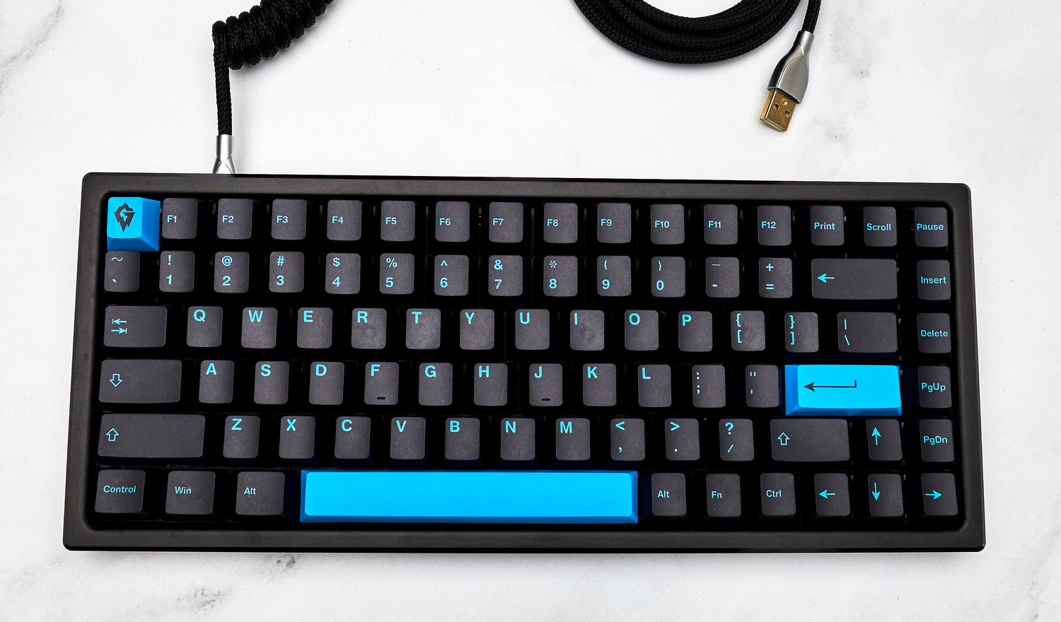 glacier blue pbt keycaps set