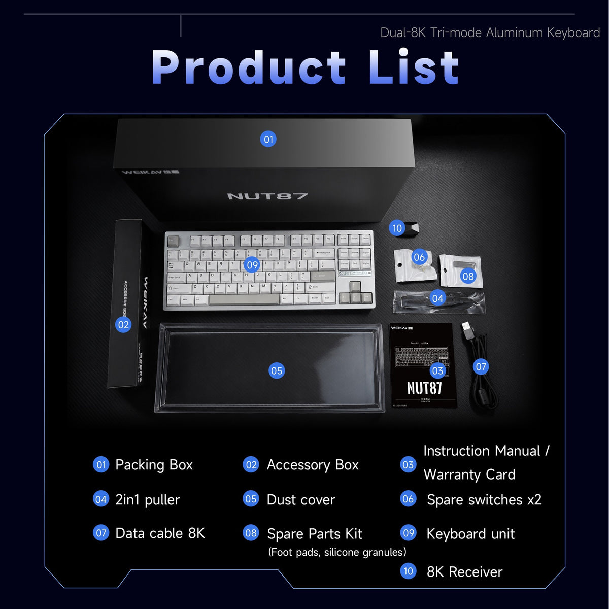 Weikav NUT87 Keyboard