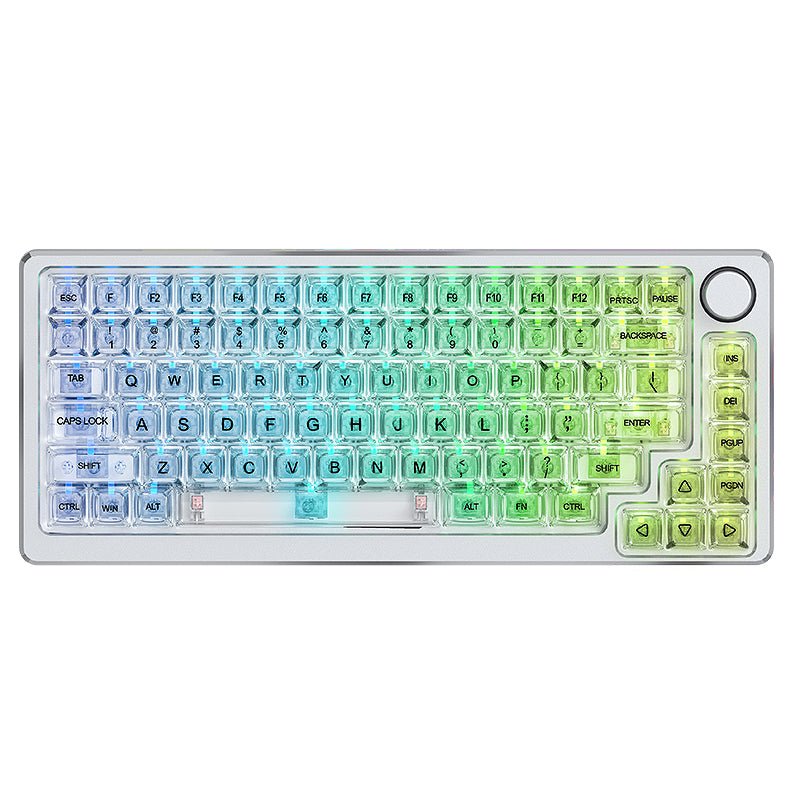 Glacier-83Keys-Mechanical-Keyboard-White-Top