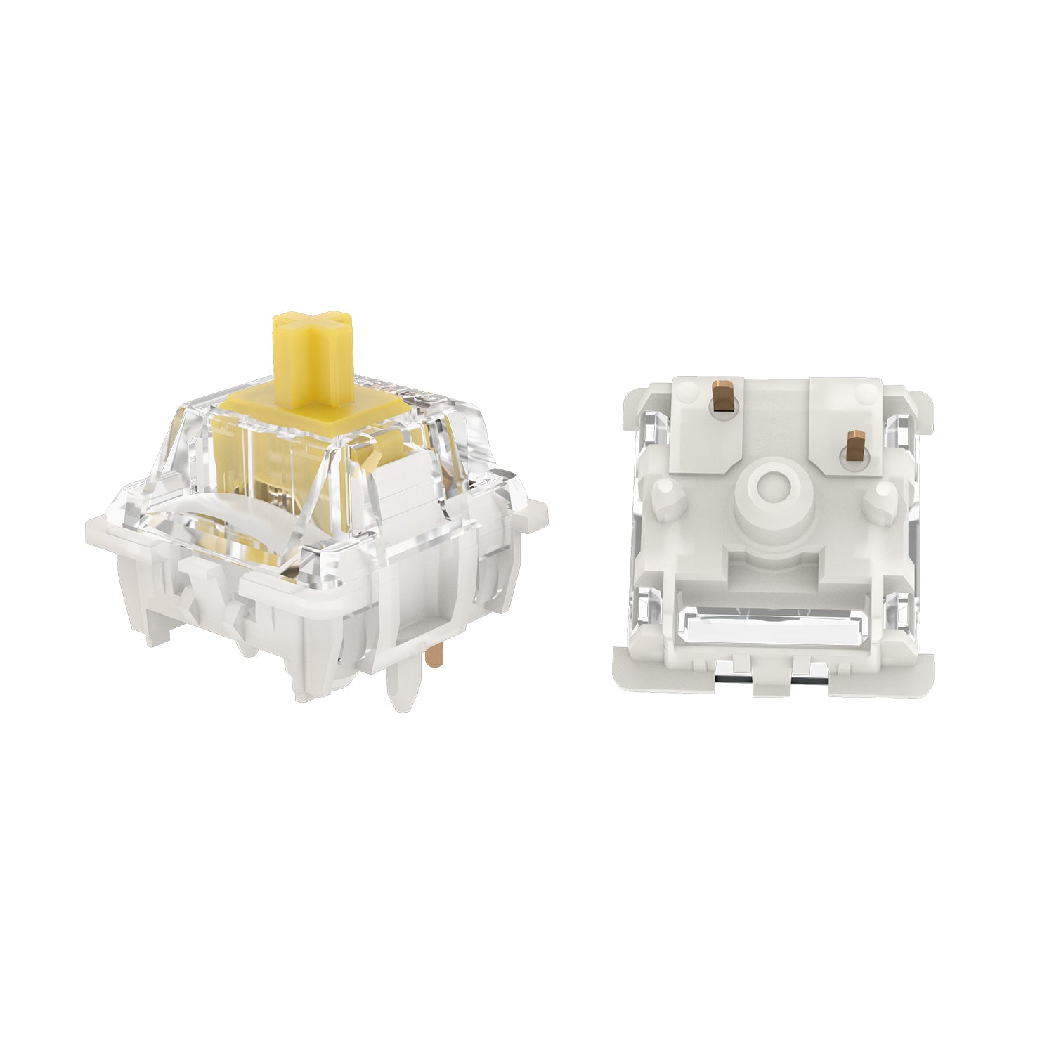 Glacier Gateron G Pro 3.0 Switches Set with Key Switches/Caps Puller Included-Yellow-5-Pin