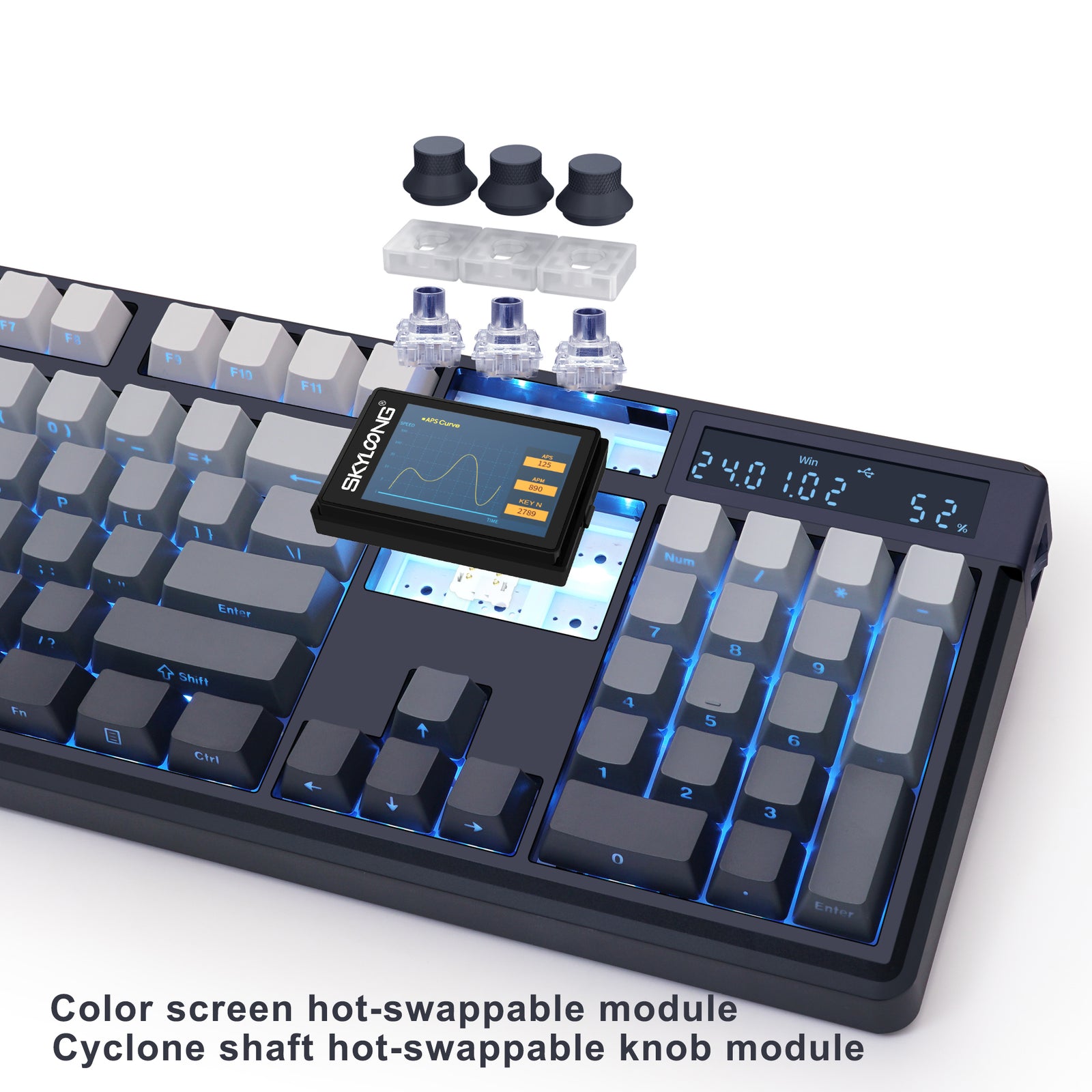 Glacier Skyloong GK104 Pro Wireless/Wired Mechanical Keyboard