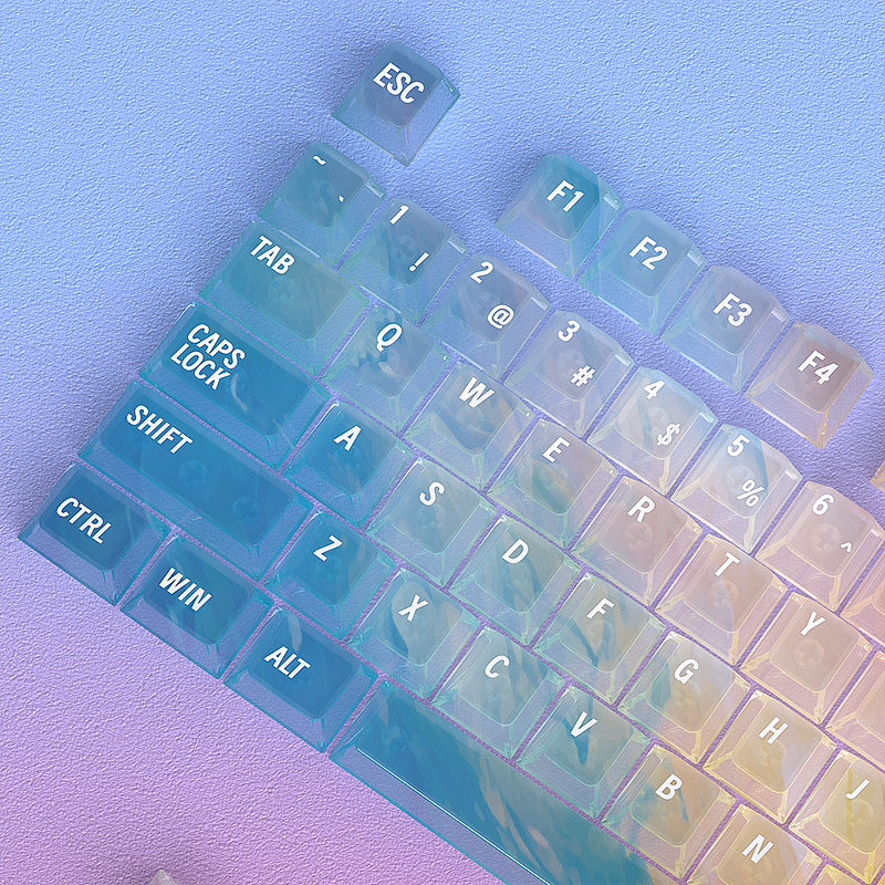 Glacier Colorful Mist Keycaps Set