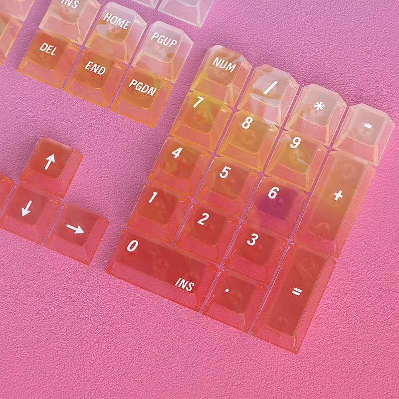 Glacier Colorful Mist Keycaps Set