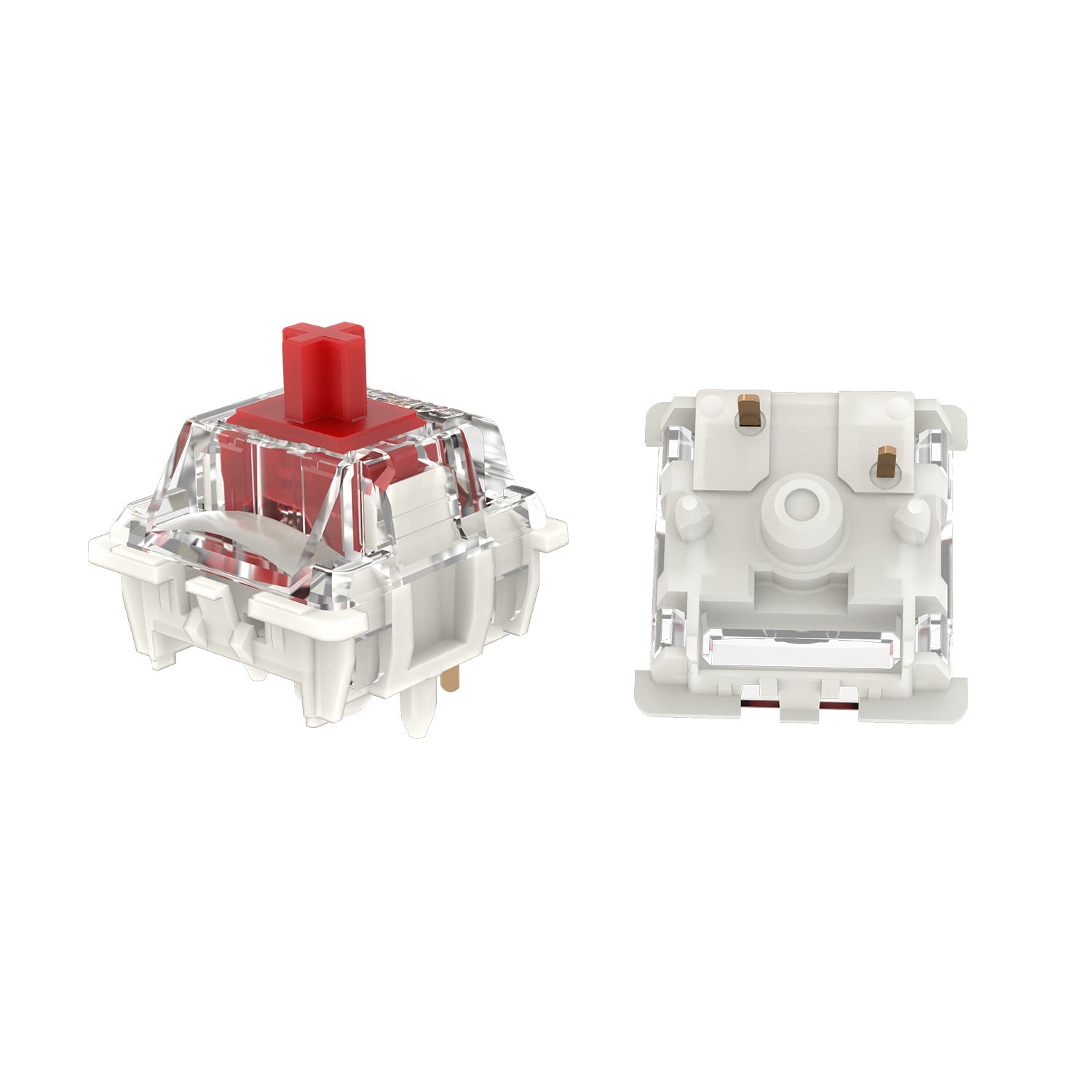 Glacier Gateron G Pro 3.0 Switches Set with Key Switches/Caps Puller Included-Red-5-Pin