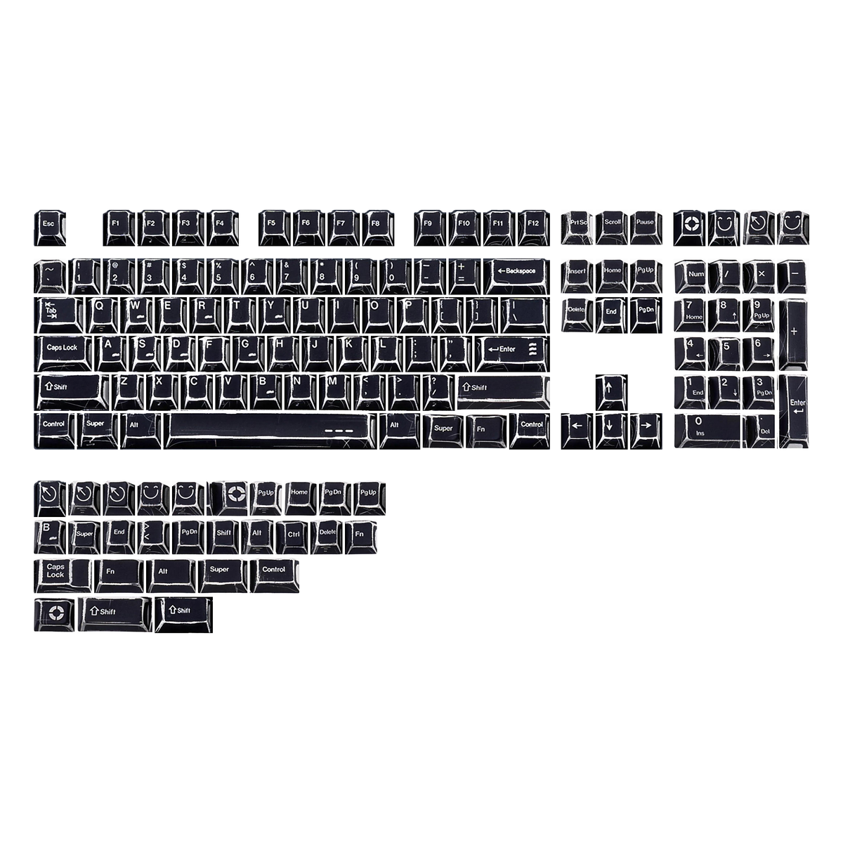 Glacier Comic Keycaps Set