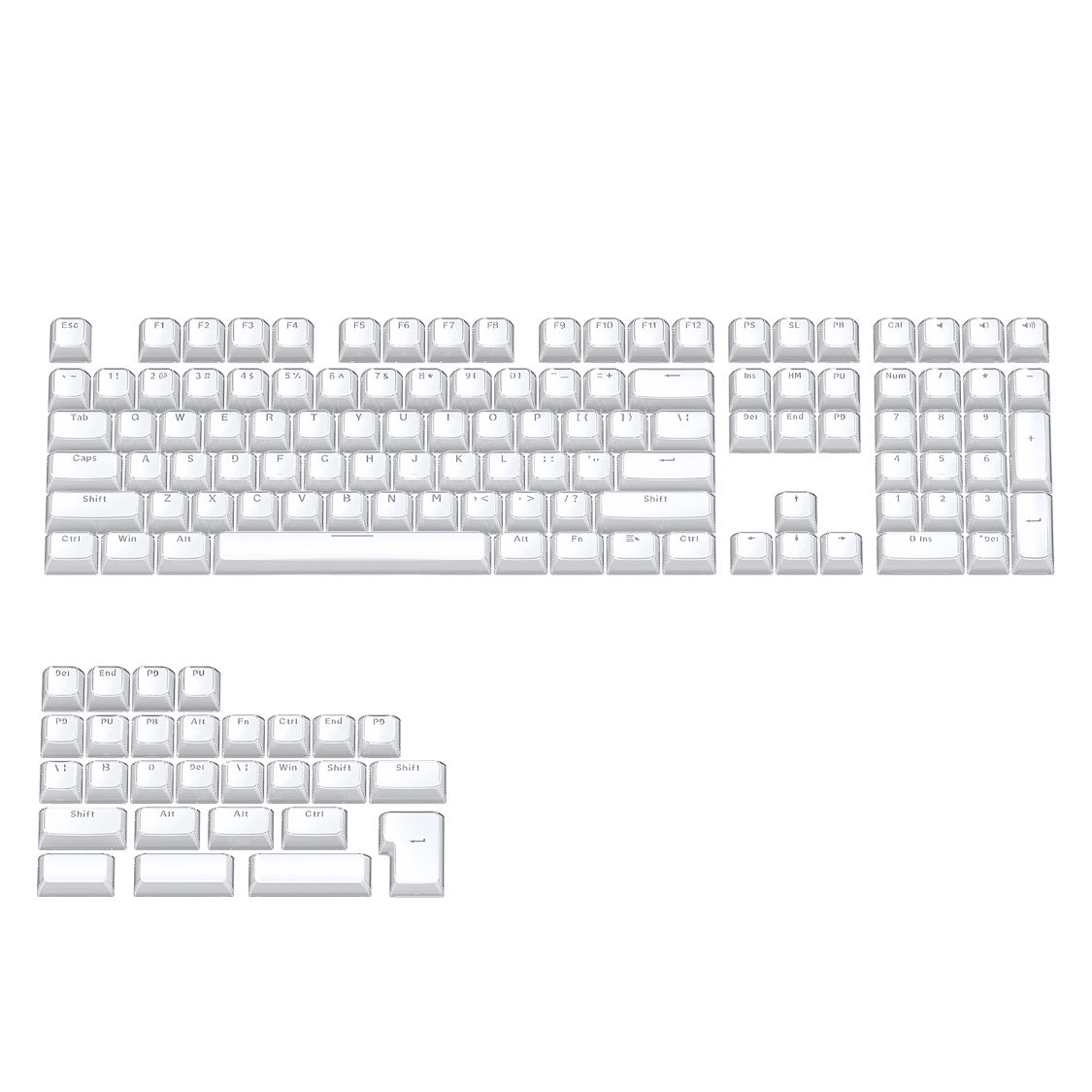 Glacier Crystal Jelly Keycaps Set