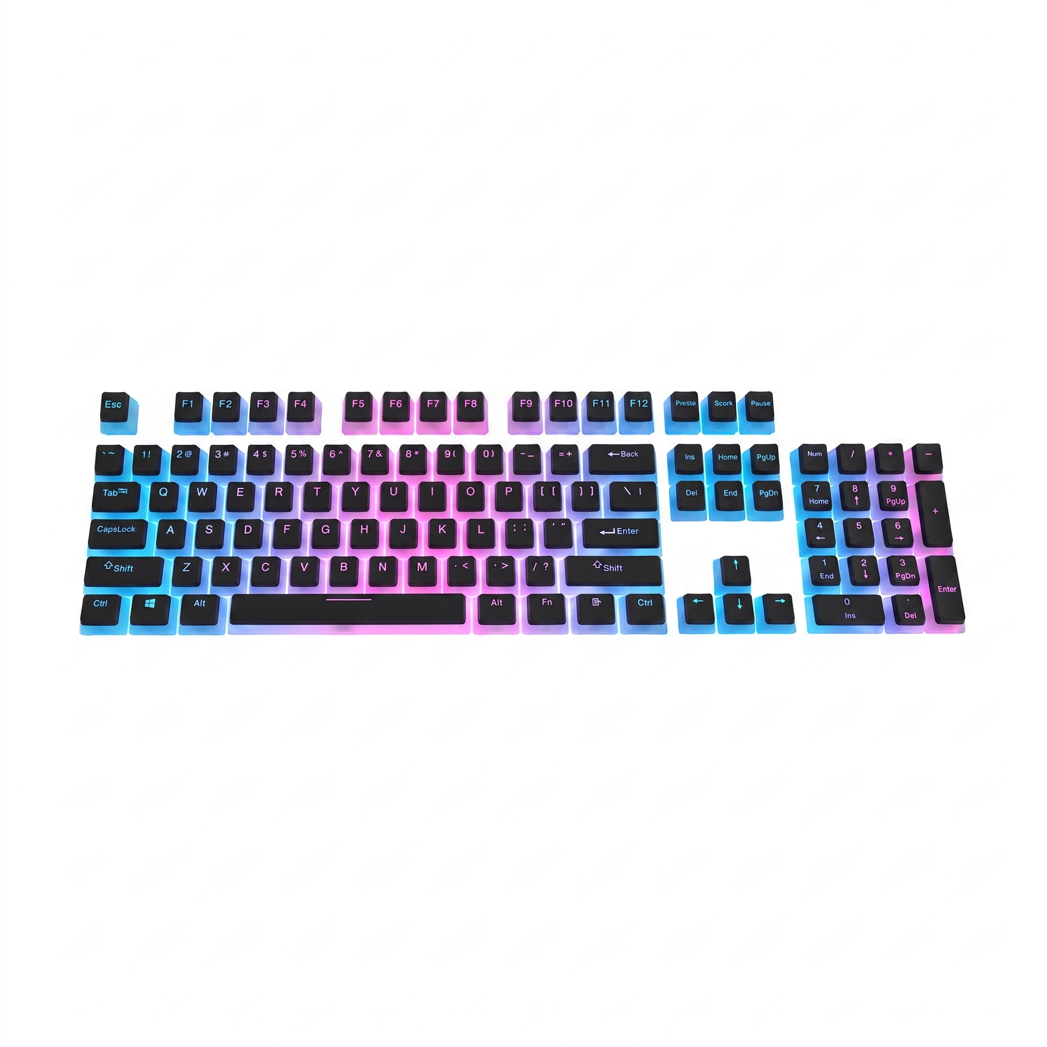 Glacier Frosted Keycaps Set