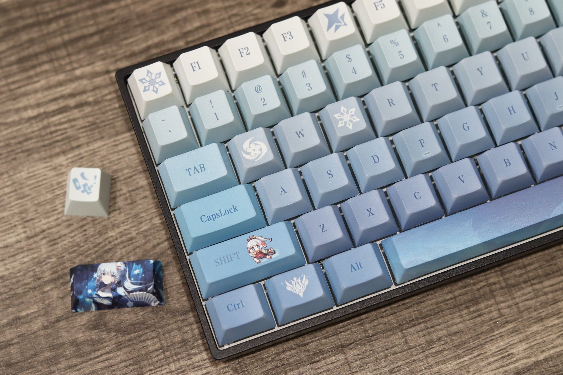 Glacier Genshin Impact PBT Dye-Sublimation Cherry Profile Full Keycaps Set-