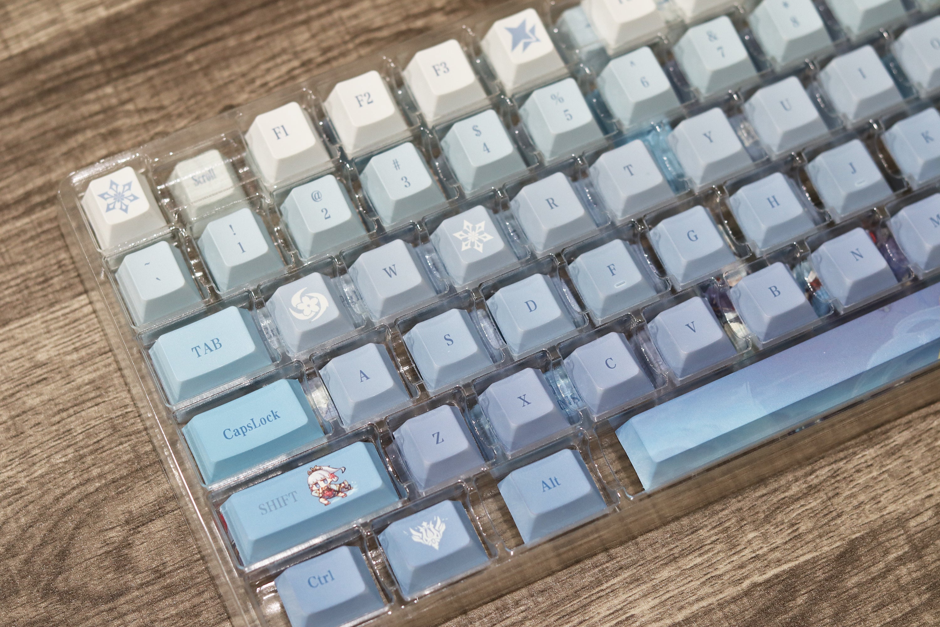 Glacier Genshin Impact PBT Dye-Sublimation Cherry Profile Full Keycaps Set-