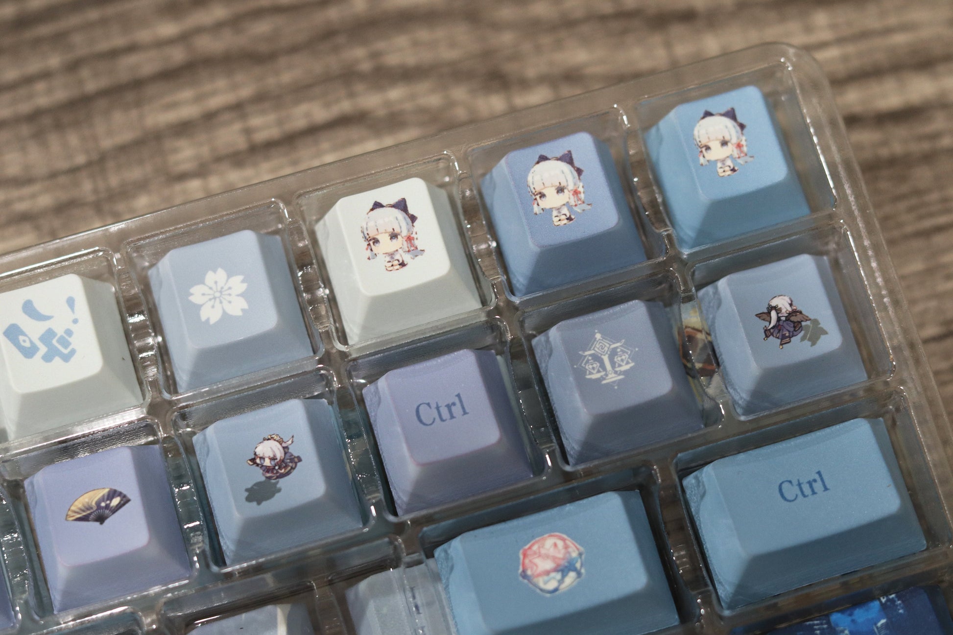 Glacier Genshin Impact PBT Dye-Sublimation Cherry Profile Full Keycaps Set-