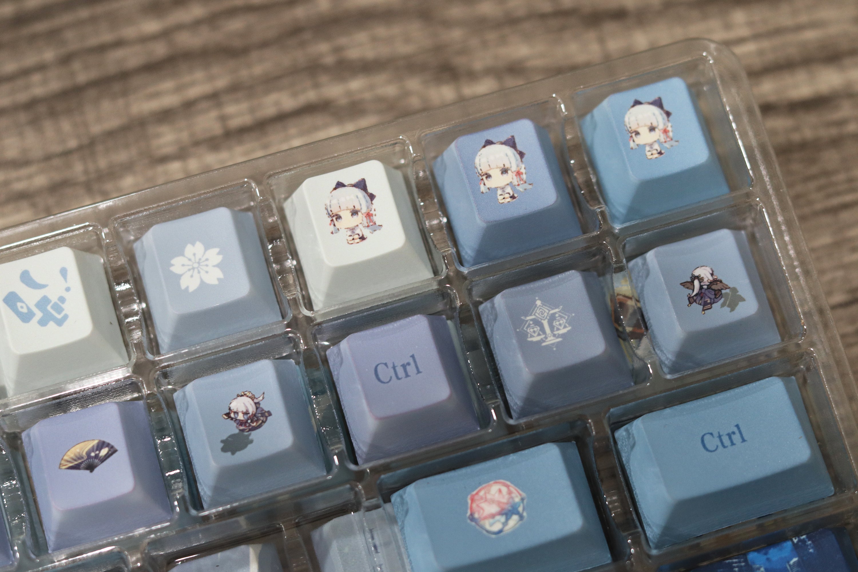 Glacier Genshin Impact PBT Dye-Sublimation Cherry Profile Full Keycaps Set-