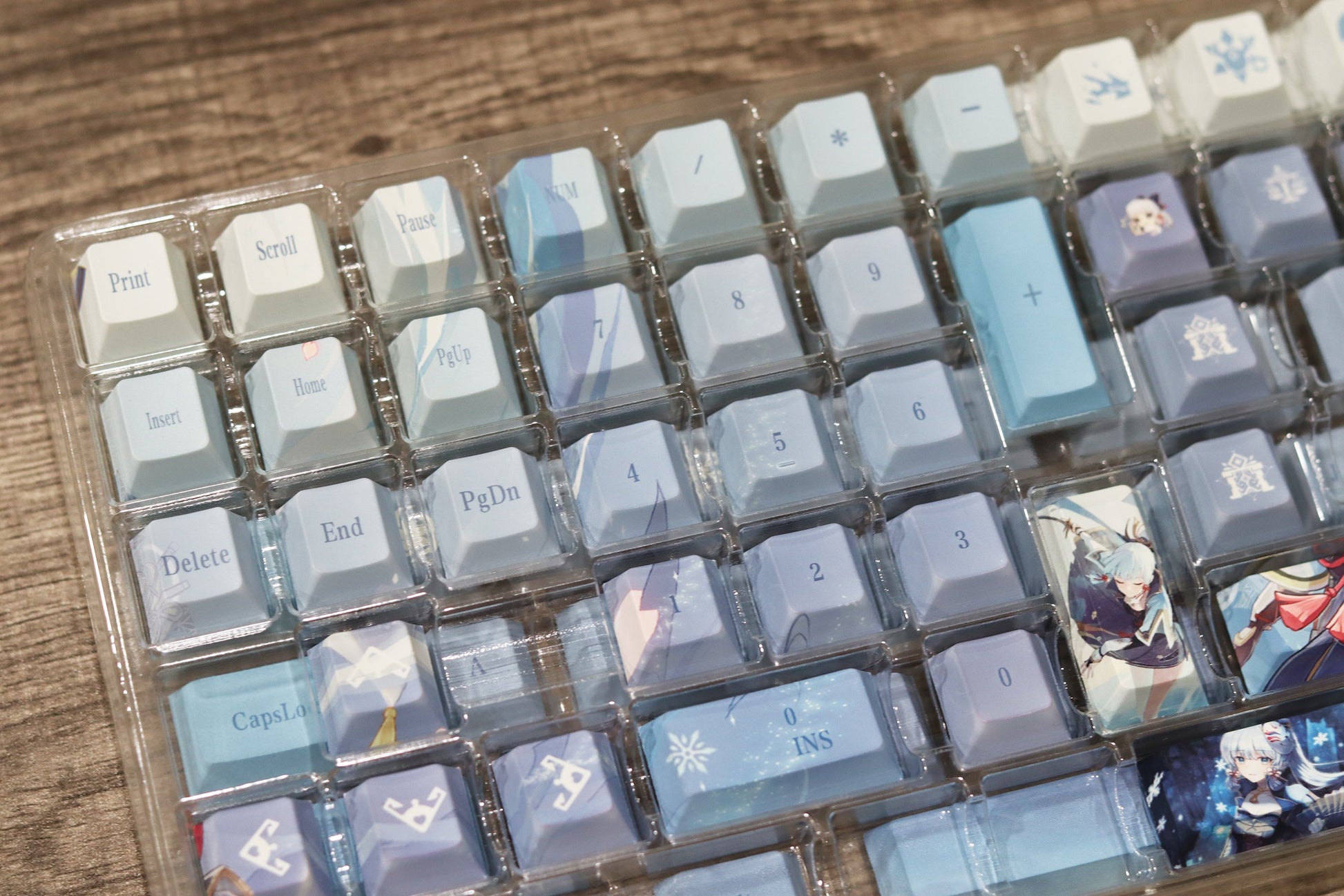 Glacier Genshin Impact PBT Dye-Sublimation Cherry Profile Full Keycaps Set-