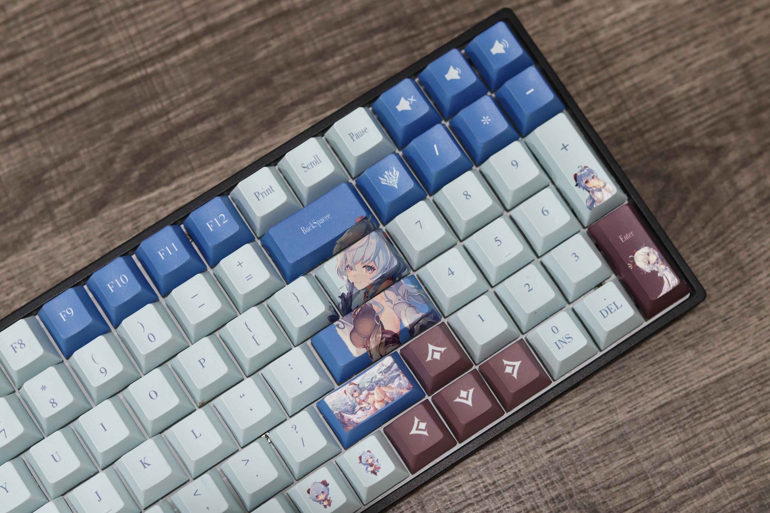 Glacier Genshin Impact PBT Dye-Sublimation Cherry Profile Full Keycaps Set-