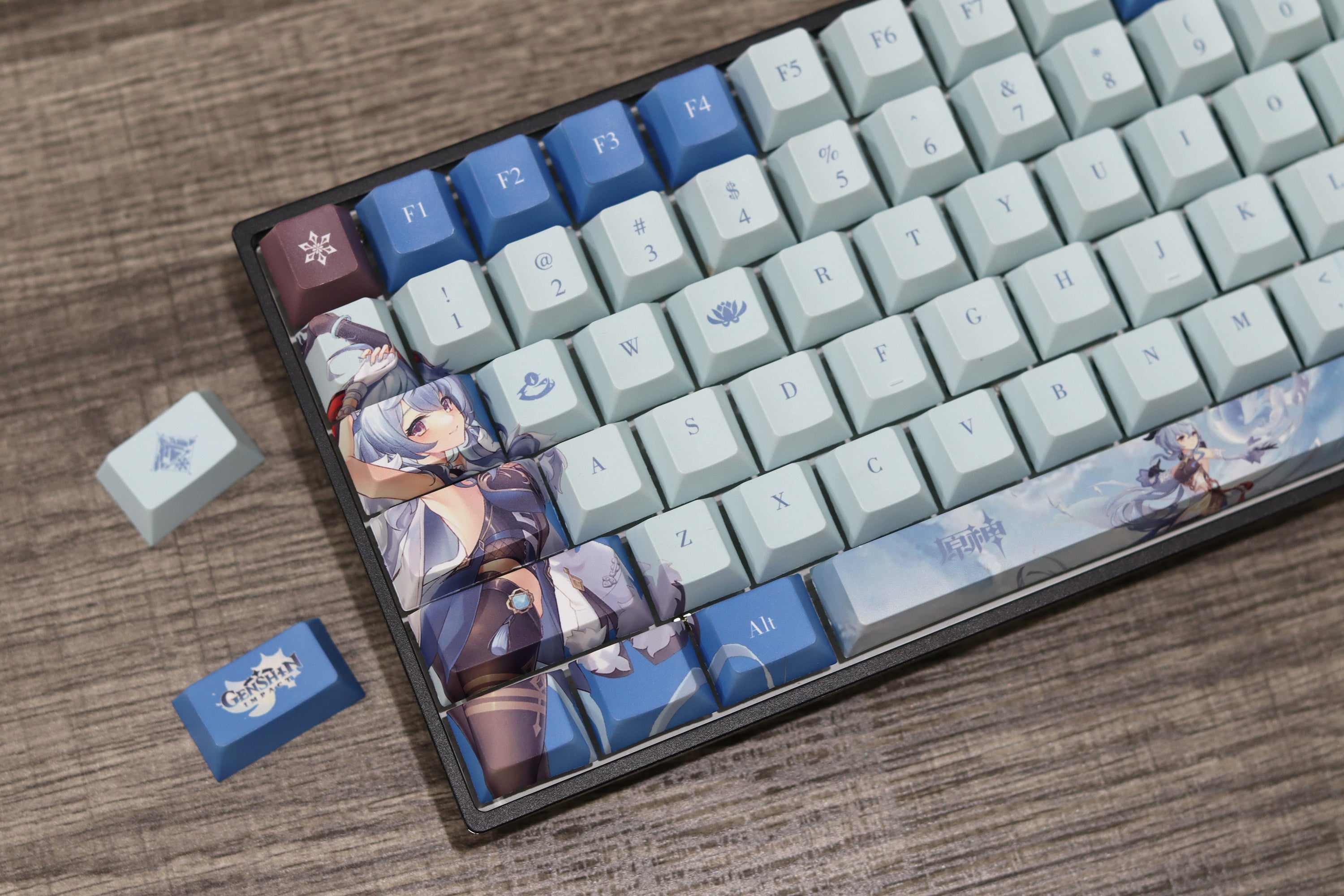 Glacier Genshin Impact PBT Dye-Sublimation Cherry Profile Full Keycaps Set-