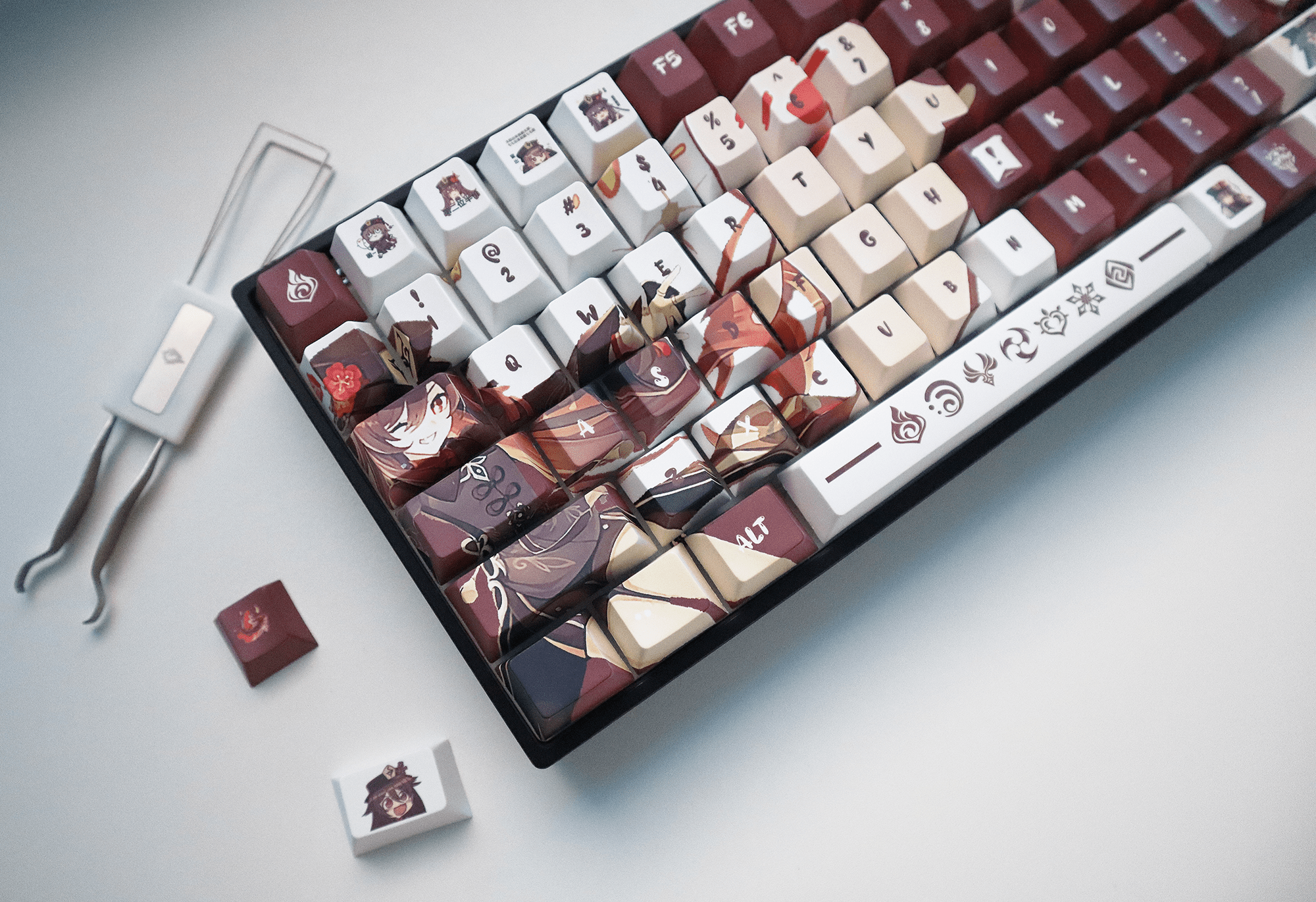 Glacier Genshin Impact PBT Dye-Sublimation Cherry Profile Full Keycaps Set-