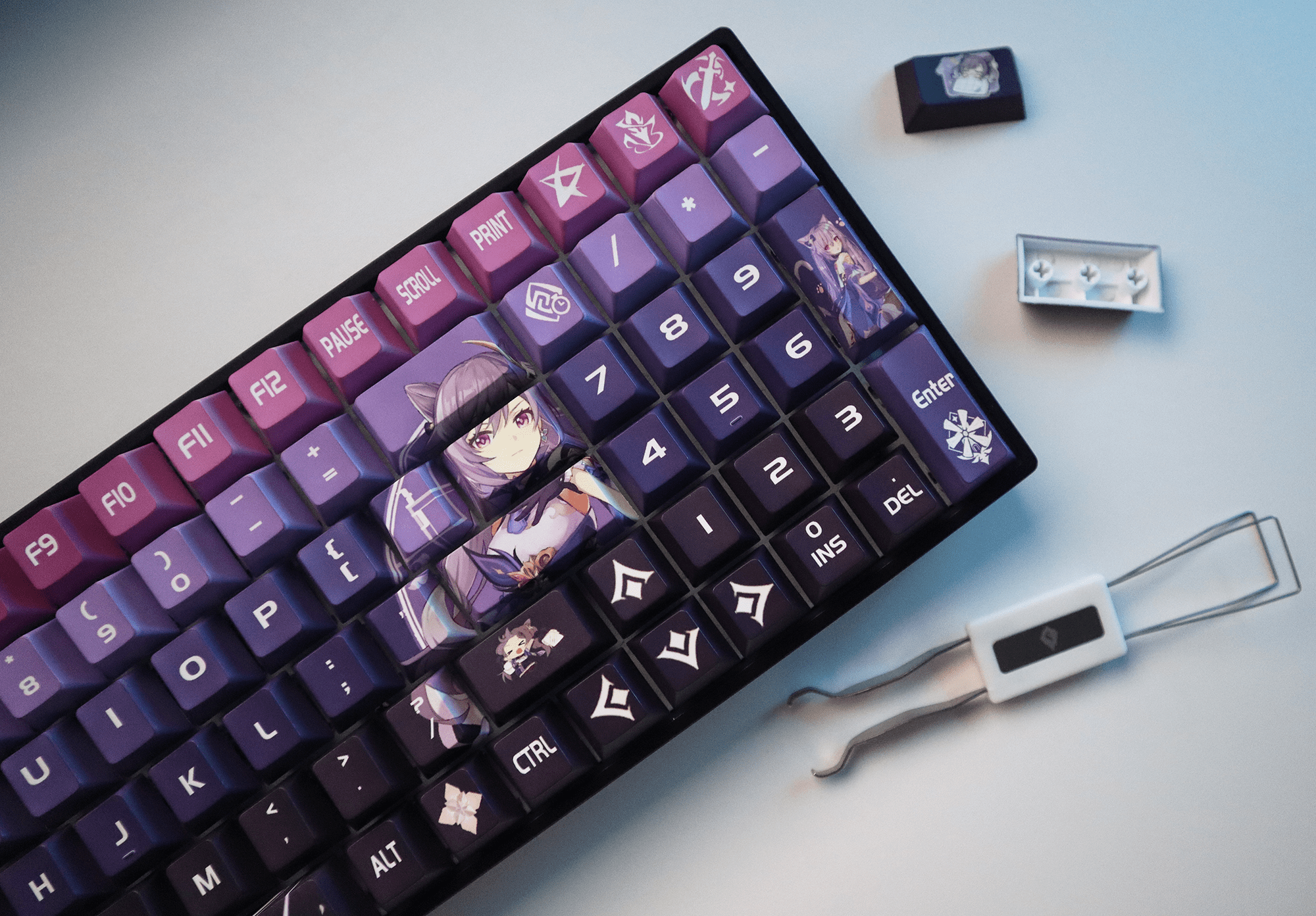 Glacier Genshin Impact PBT Dye-Sublimation Cherry Profile Full Keycaps Set-