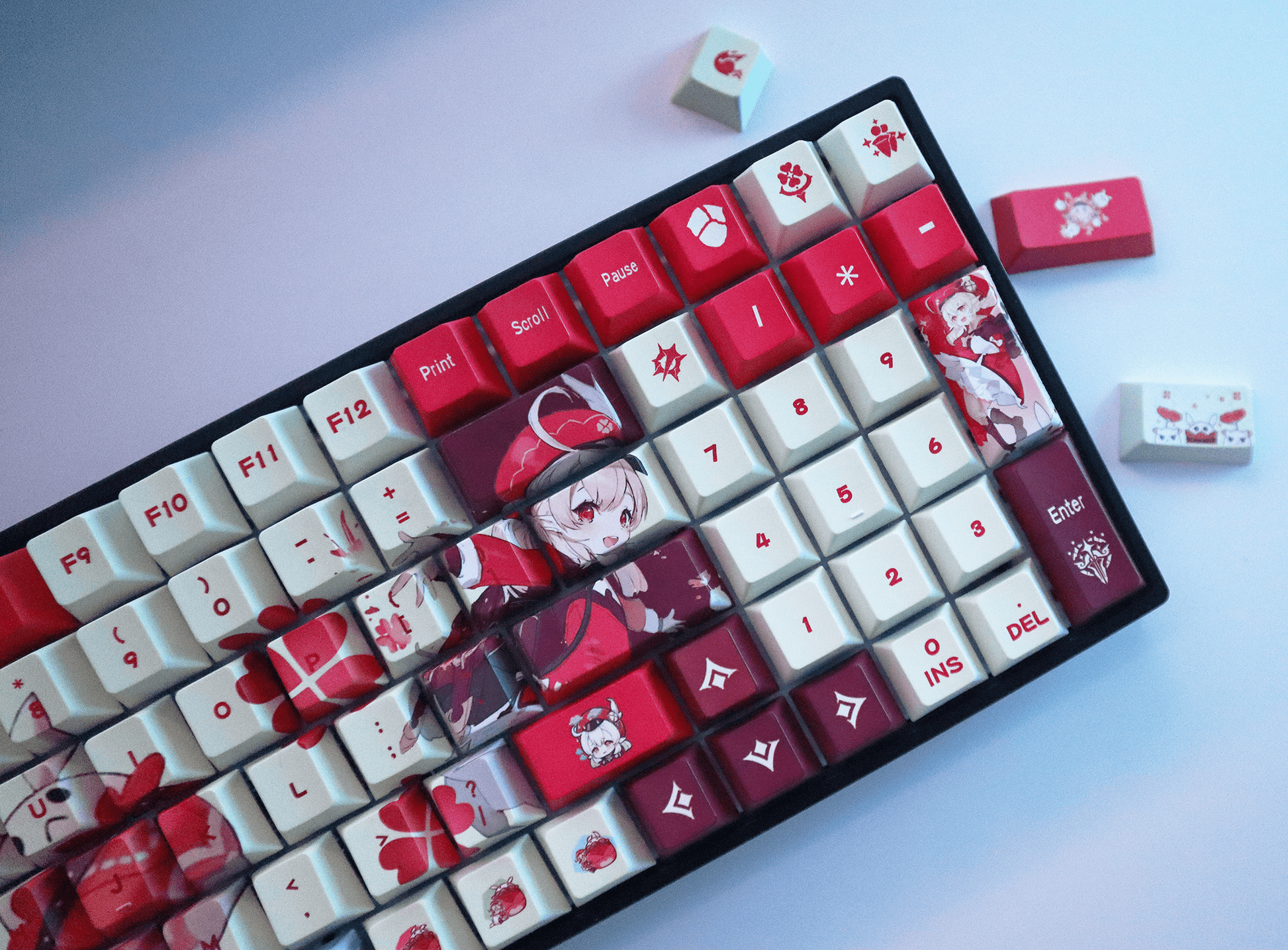 Glacier Genshin Impact PBT Dye-Sublimation Cherry Profile Full Keycaps Set-