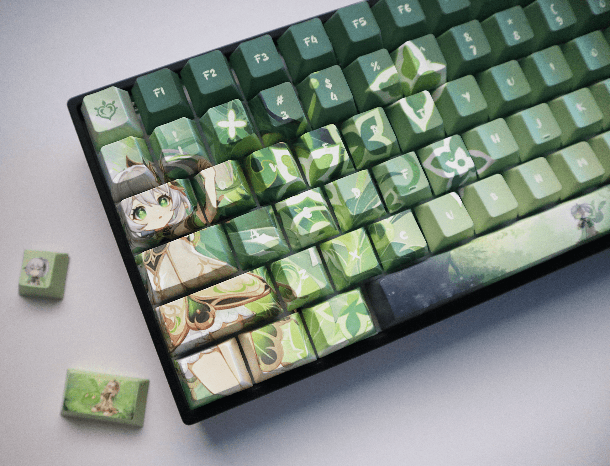 Glacier Genshin Impact PBT Dye-Sublimation Cherry Profile Full Keycaps Set-