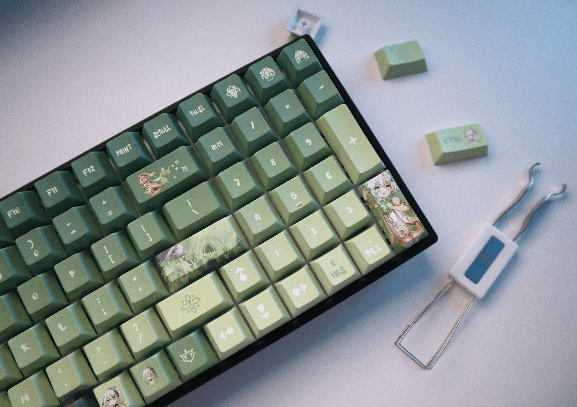 Glacier Genshin Impact PBT Dye-Sublimation Cherry Profile Full Keycaps Set-