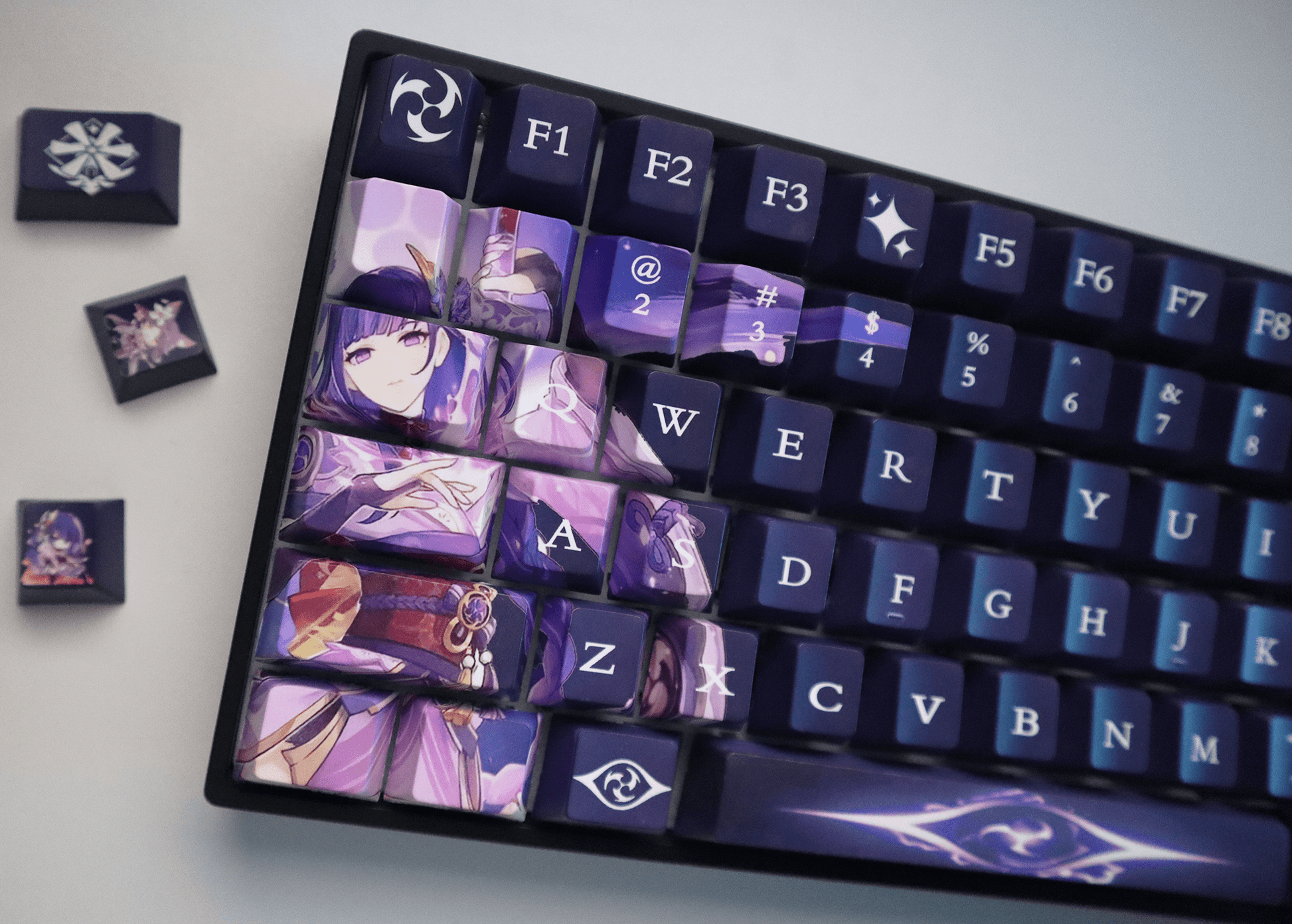 Glacier Genshin Impact PBT Dye-Sublimation Cherry Profile Full Keycaps Set-