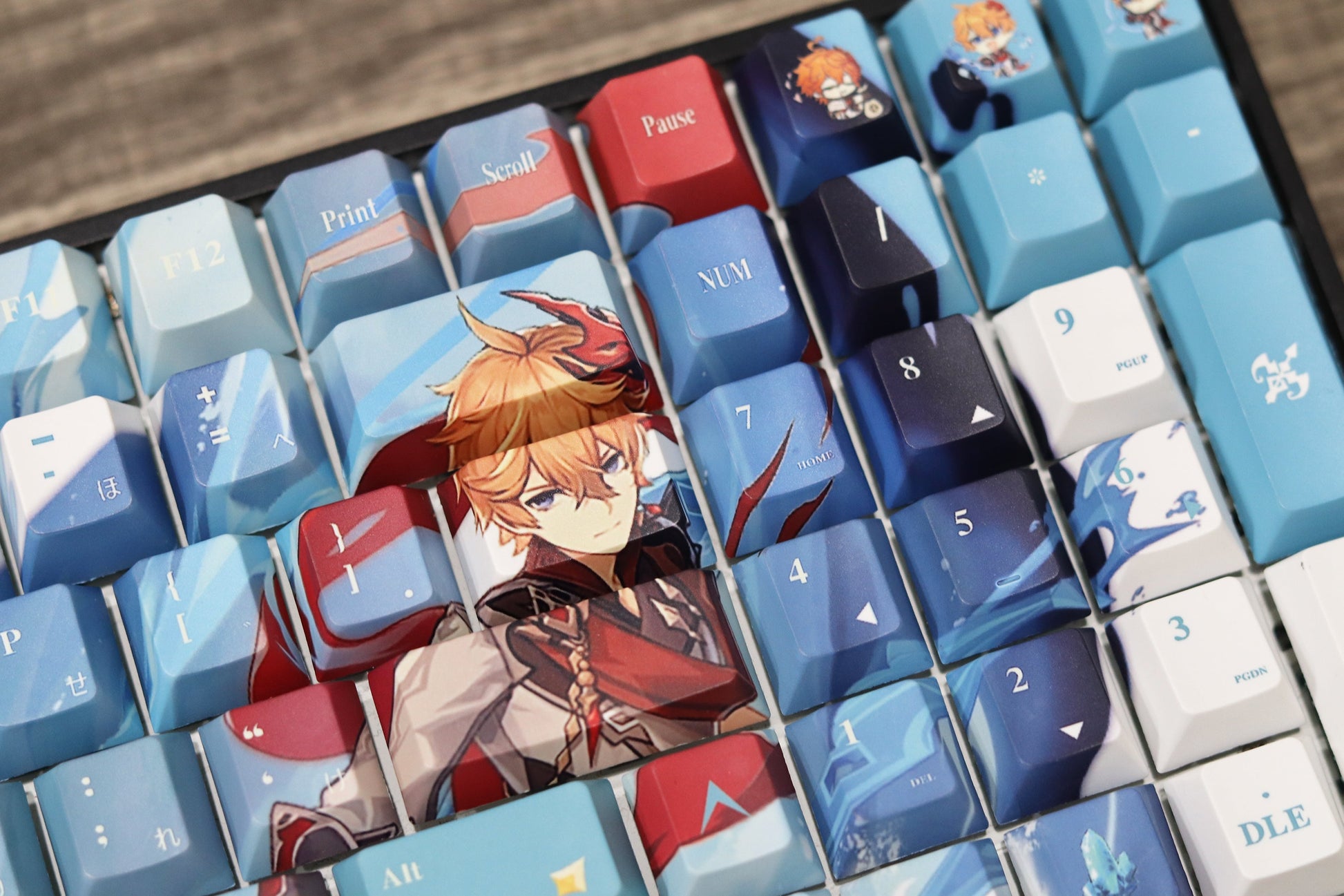 Glacier Genshin Impact PBT Dye-Sublimation Cherry Profile Full Keycaps Set-