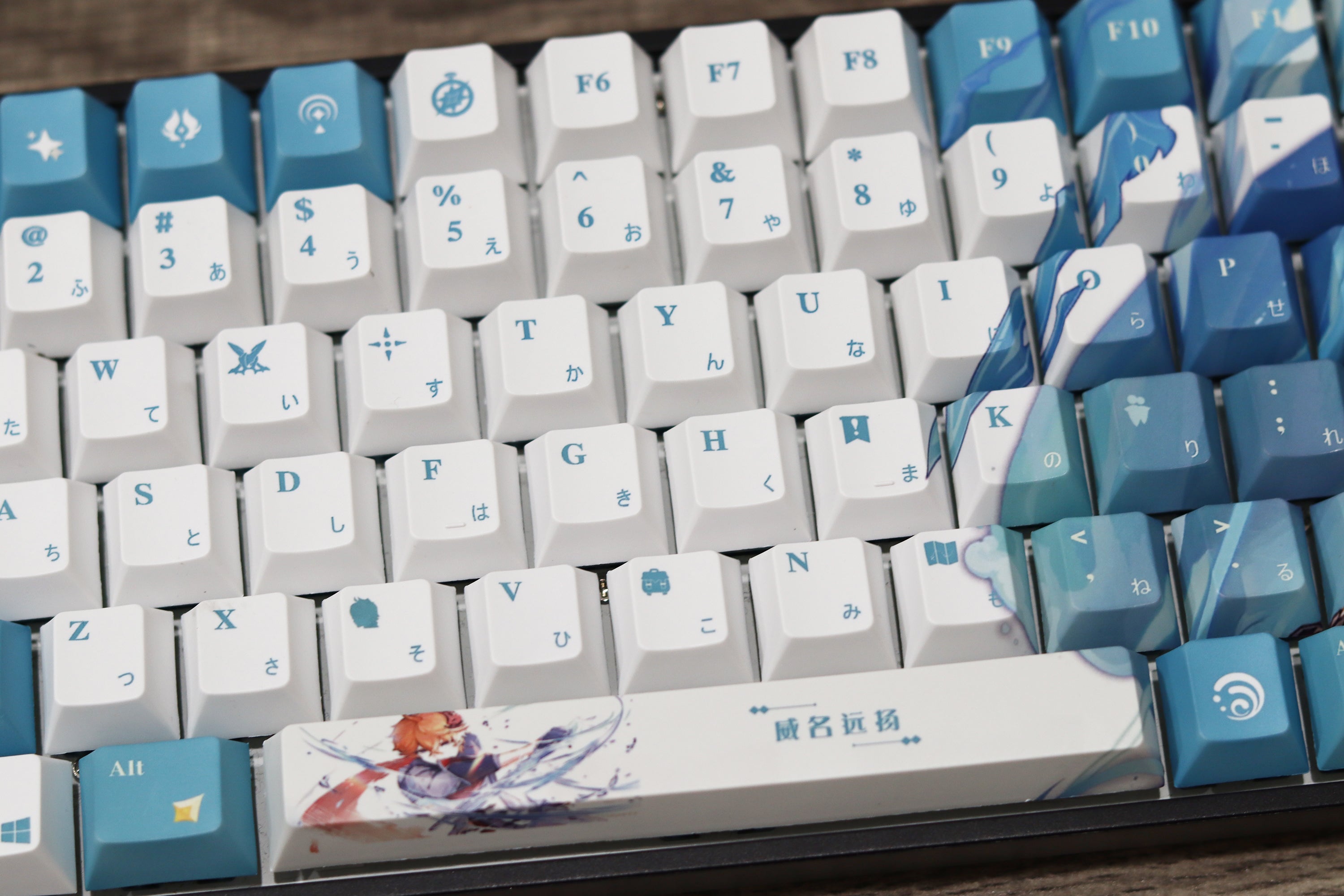 Glacier Genshin Impact PBT Dye-Sublimation Cherry Profile Full Keycaps Set-