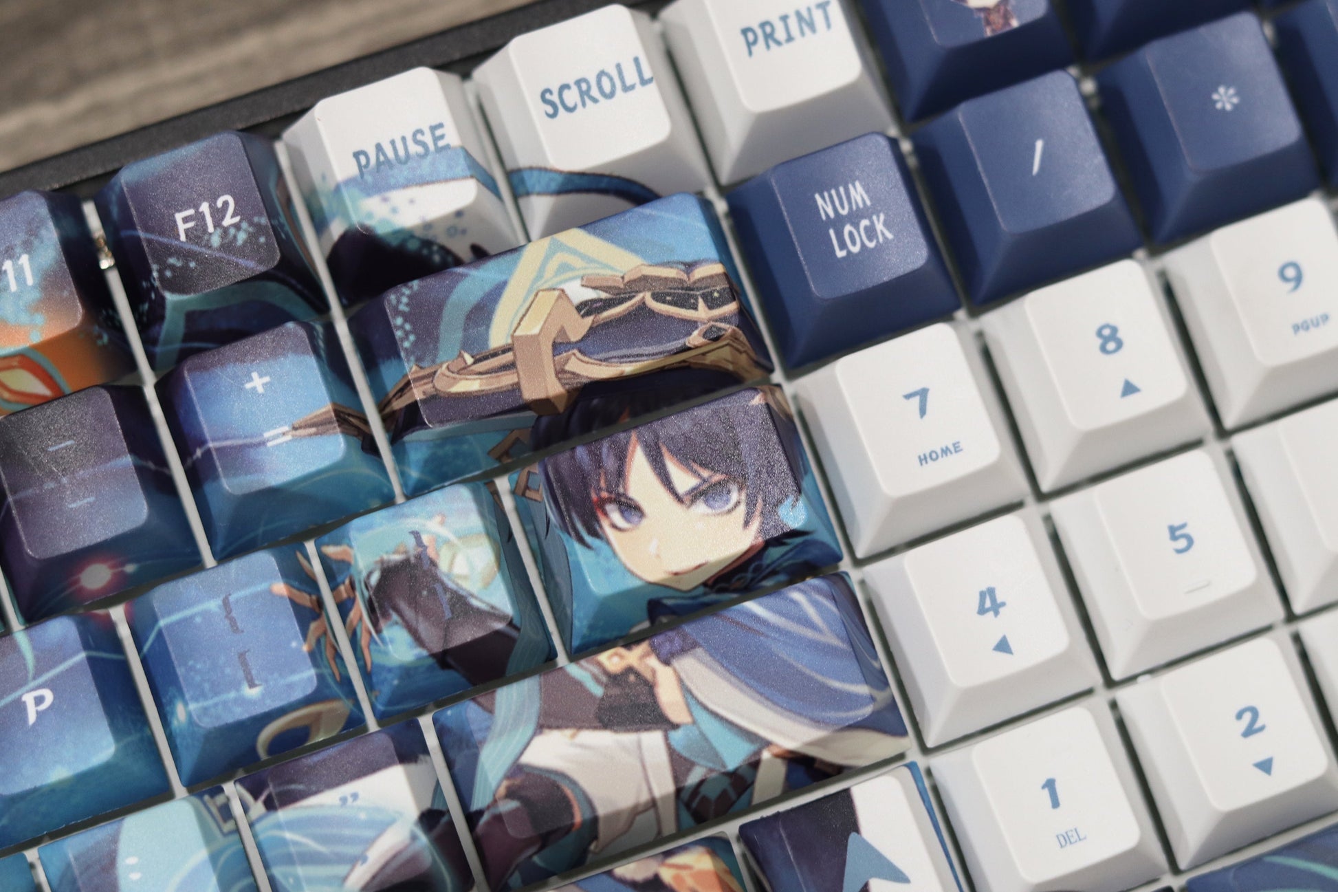 Glacier Genshin Impact PBT Dye-Sublimation Cherry Profile Full Keycaps Set-