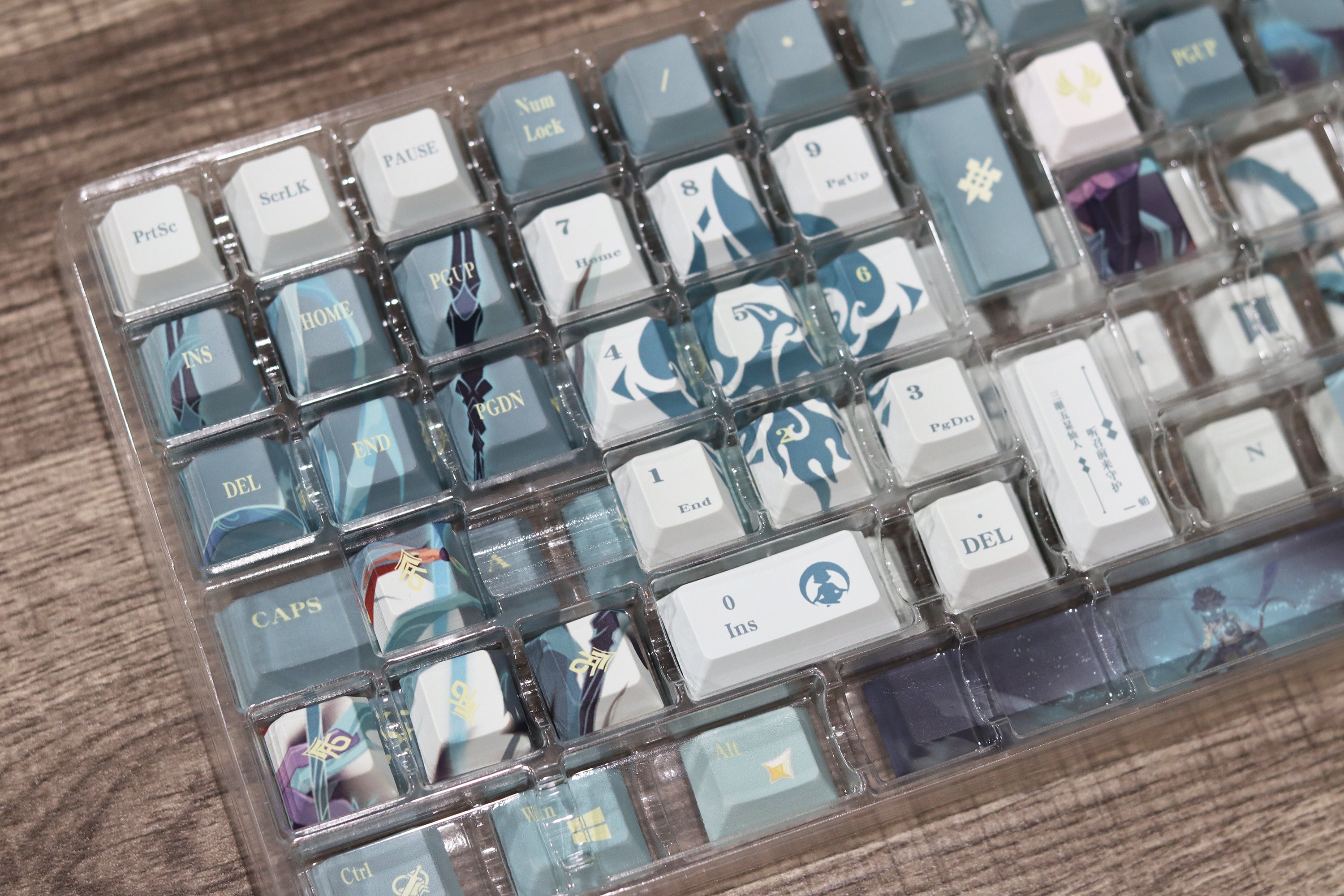 Glacier Genshin Impact PBT Dye-Sublimation Cherry Profile Full Keycaps Set-