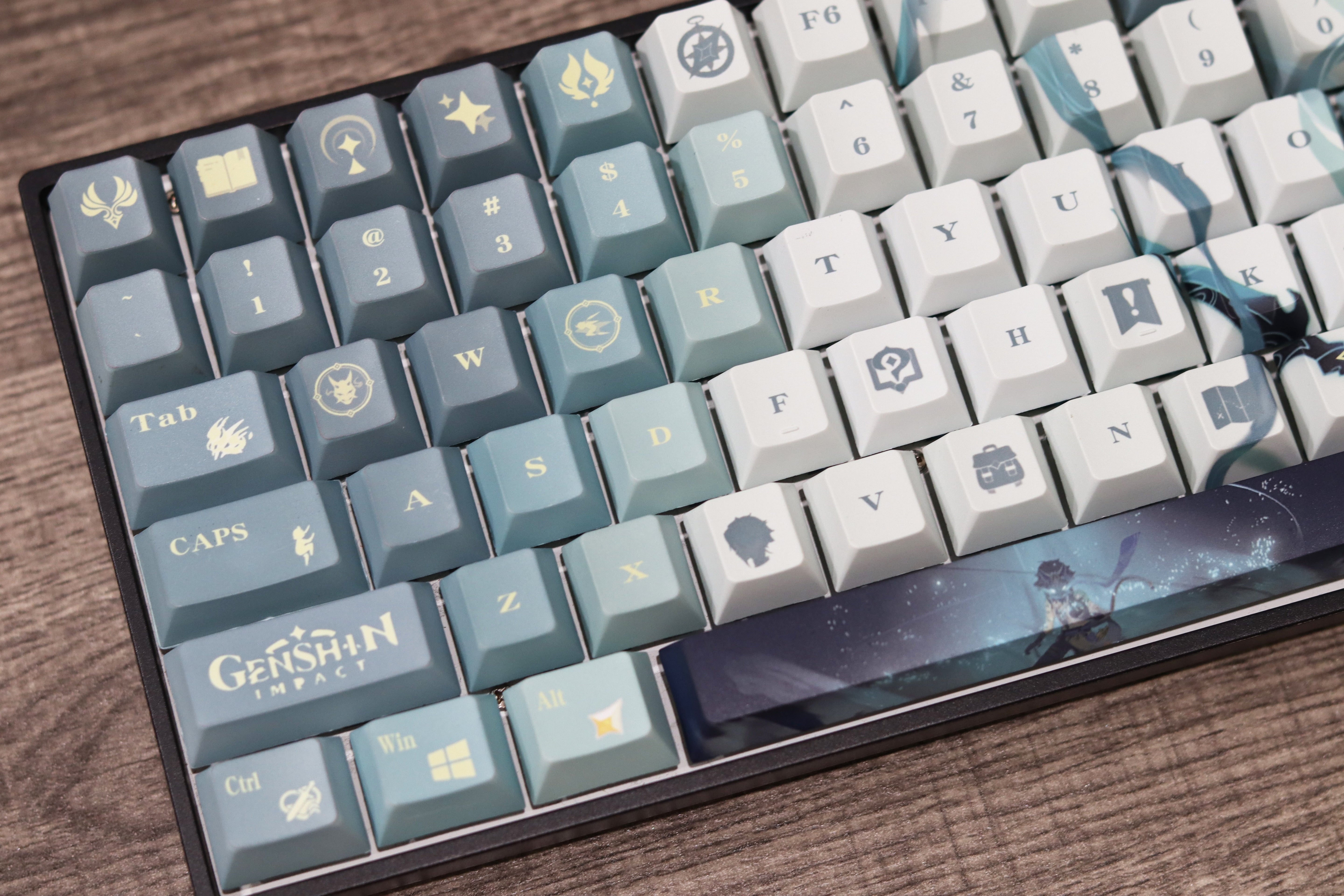 Glacier Genshin Impact PBT Dye-Sublimation Cherry Profile Full Keycaps Set-