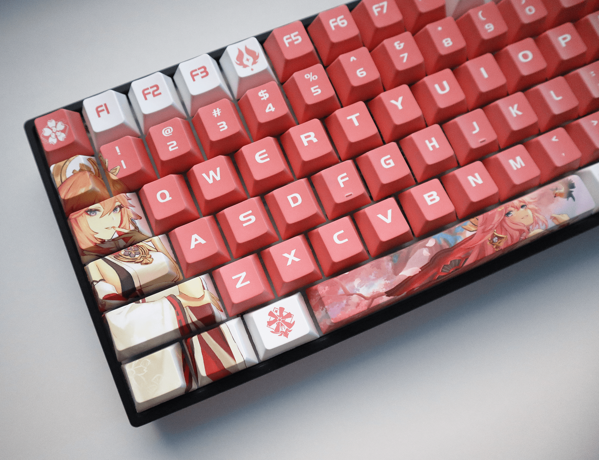 Glacier Genshin Impact PBT Dye-Sublimation Cherry Profile Full Keycaps Set-