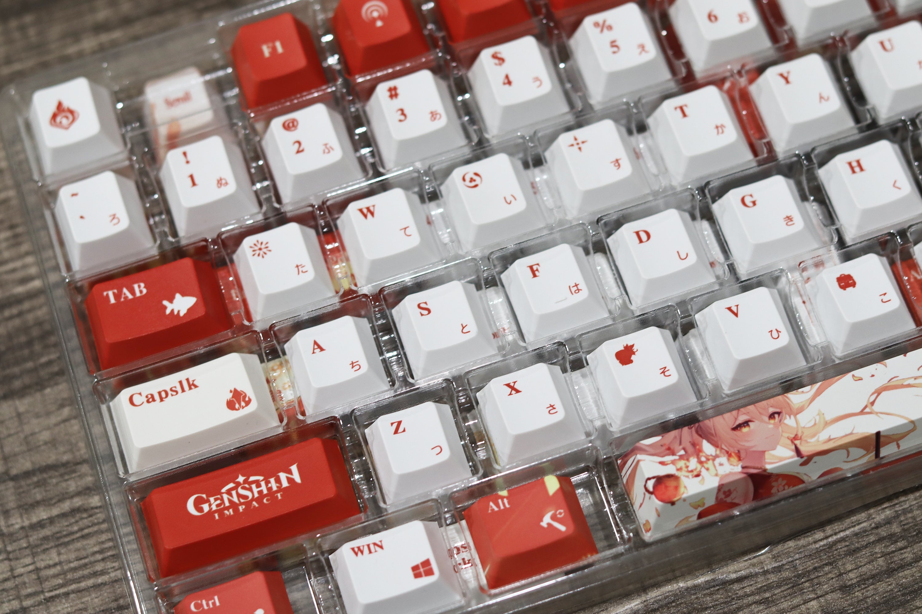 Glacier Genshin Impact PBT Dye-Sublimation Cherry Profile Full Keycaps Set-