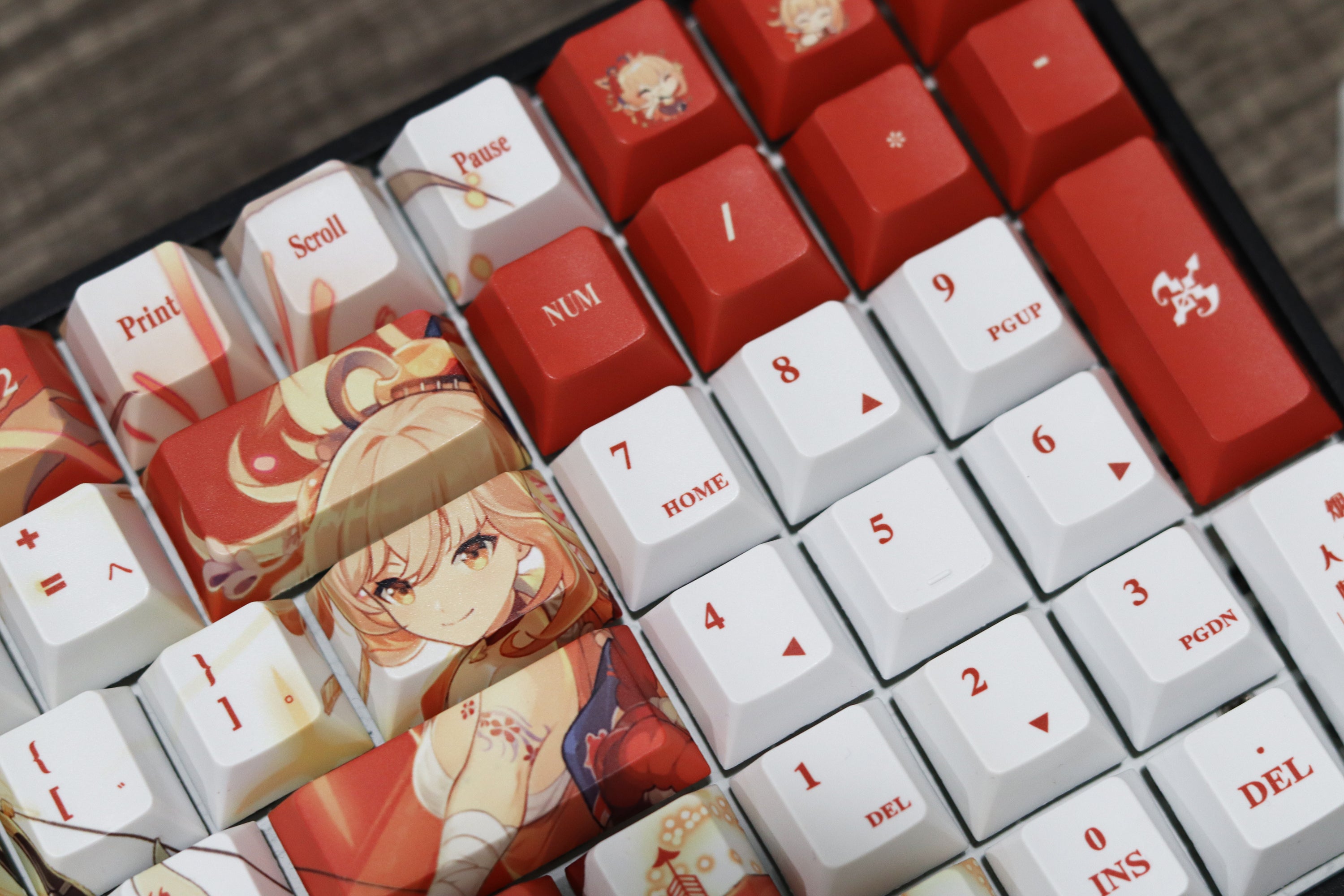 Glacier Genshin Impact PBT Dye-Sublimation Cherry Profile Full Keycaps Set-