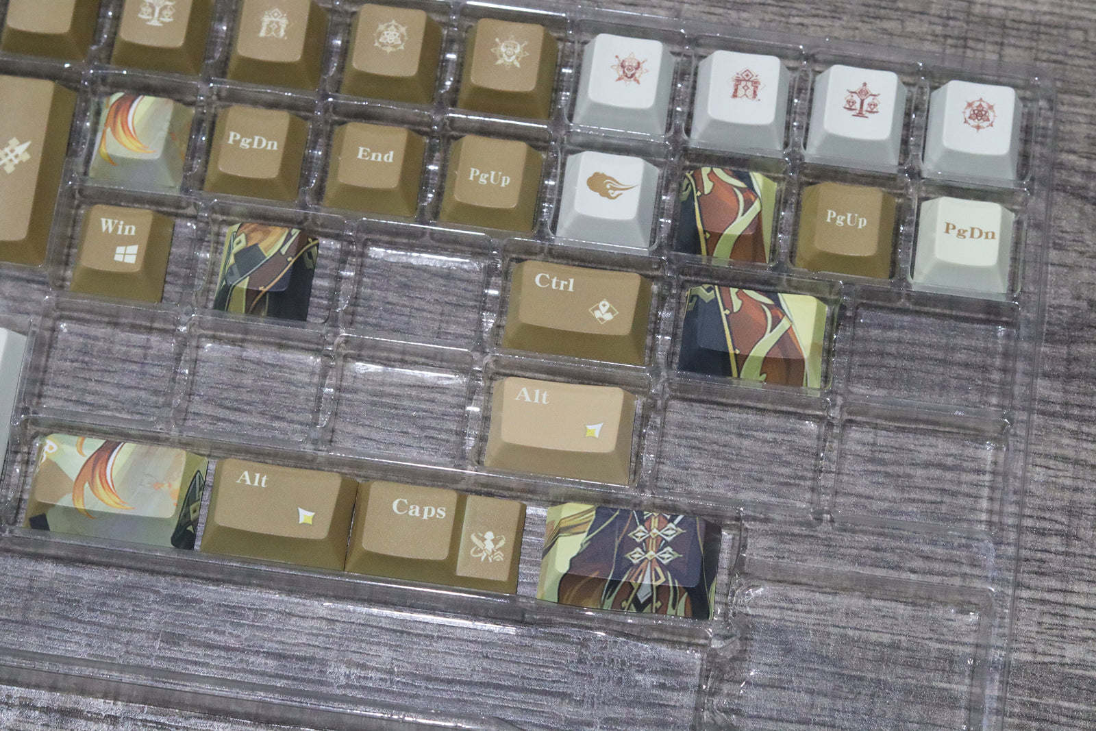 Glacier Genshin Impact PBT Dye-Sublimation Cherry Profile Full Keycaps Set