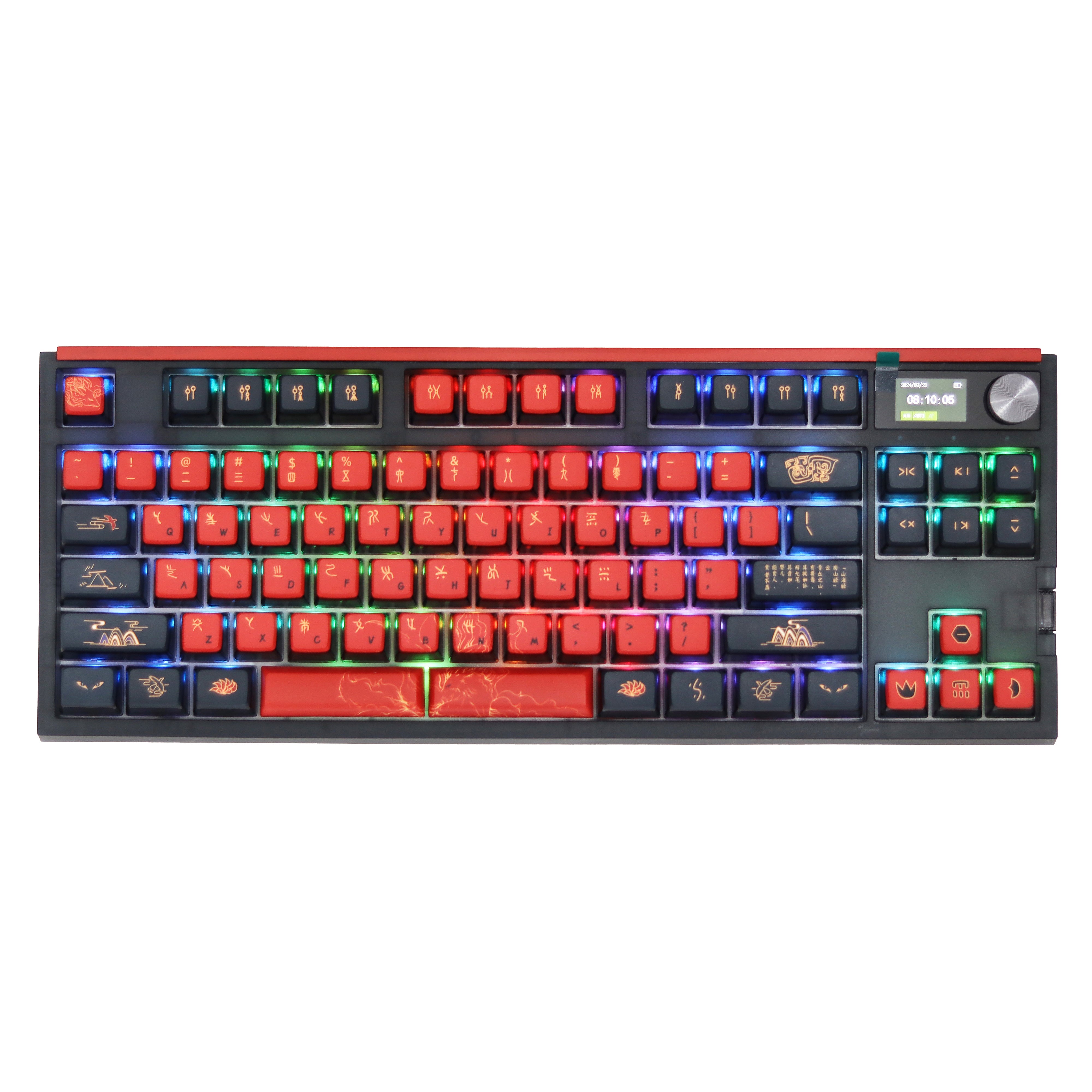 Glacier Skyloong GK87 Pro Youth Wireless/Wired Mechanical Keyboard-Nine Tailed Fox-
