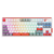 Glacier Skyloong GK87 Pro Youth Wireless/Wired Mechanical Keyboard-White Gray Red-