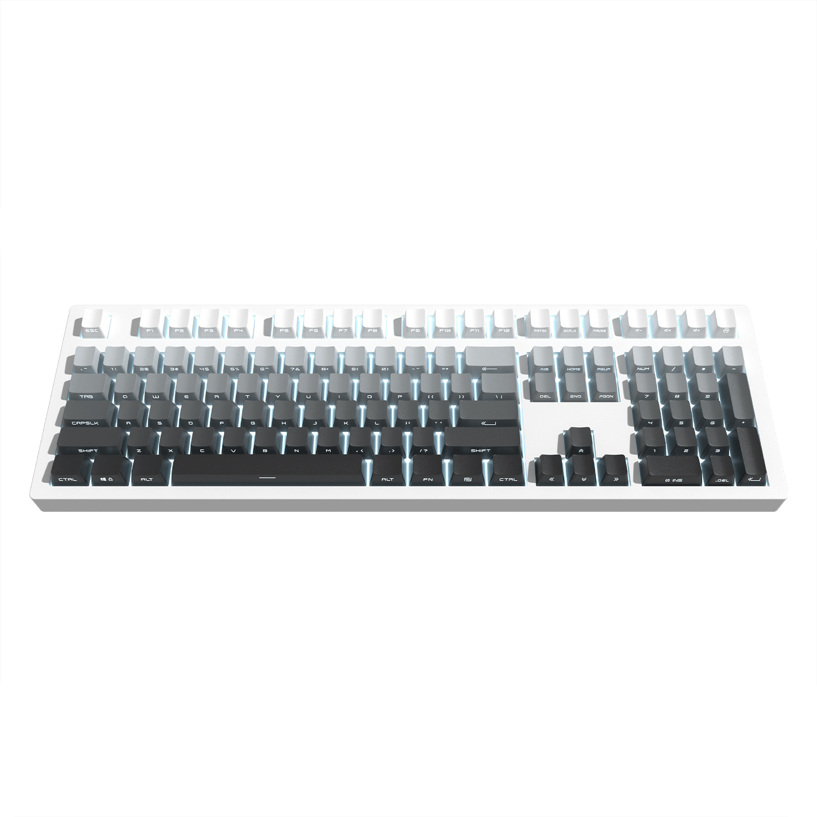 Glacier Gradient PBT Dyed Sub Cherry Profile Side Print Keycaps Set-