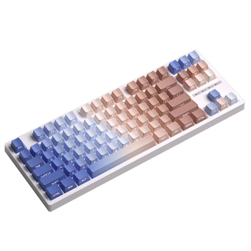 Side Gradient Keycaps Glacier Gradient PBT Cherry Profile Side Print Keycaps Set ...