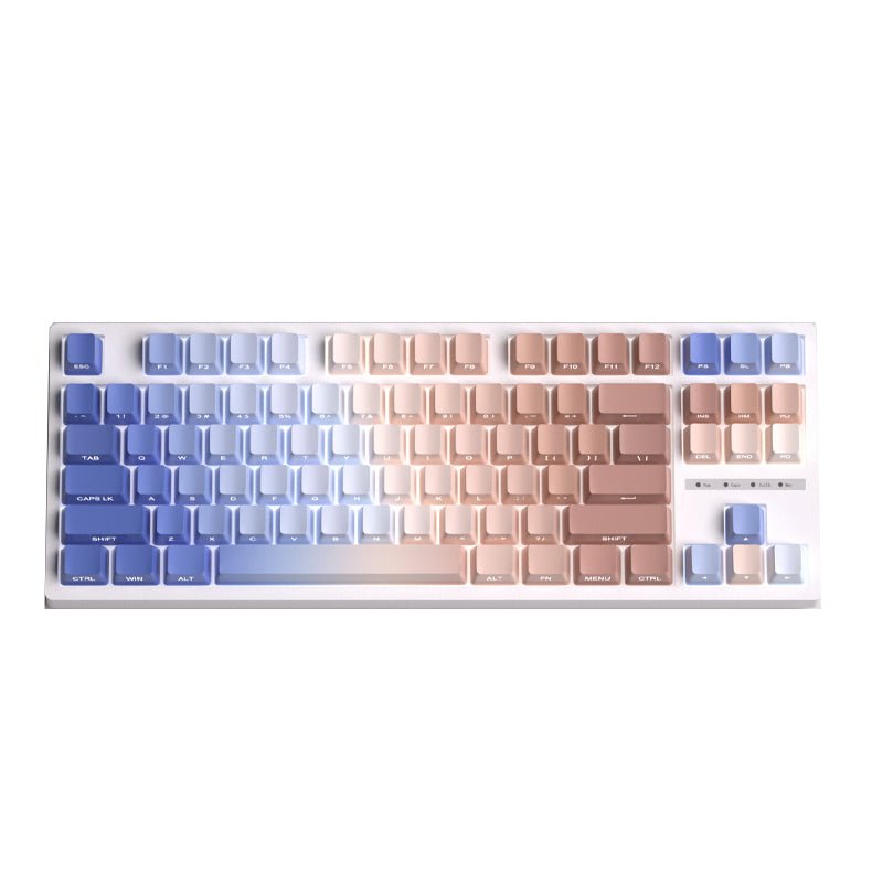 Side Gradient Keycaps Glacier Gradient PBT Cherry Profile Side Print Keycaps Set ...