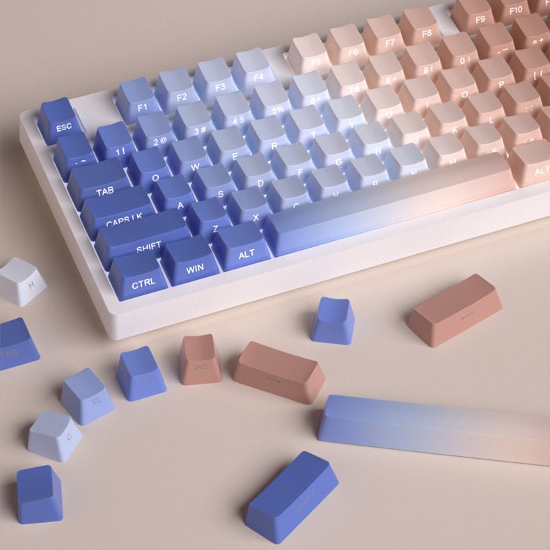 Glacier Gradient PBT Dyed Sub Cherry Profile Side Print Keycaps Set-