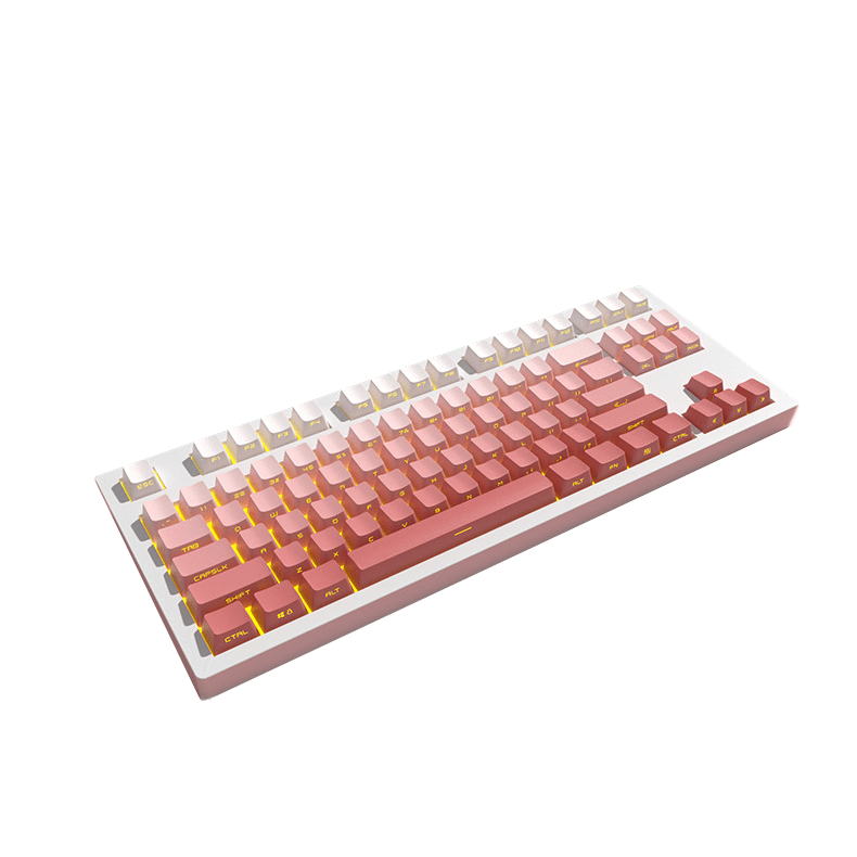 Glacier Gradient PBT Dyed Sub Cherry Profile Side Print Keycaps Set