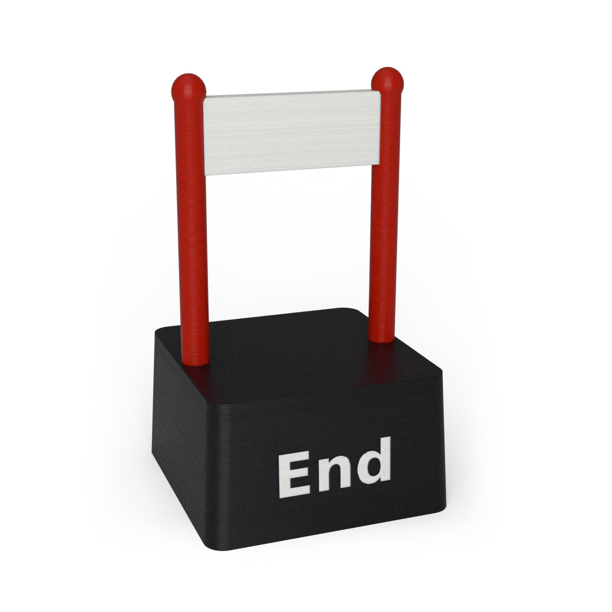 End 3D printed artisan keycap