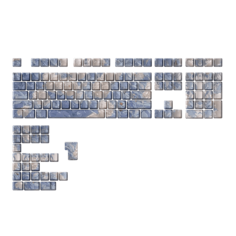 Glacier PBT Dyed Sub Cherry Profile Side Print Magic Lily Keycaps Set-