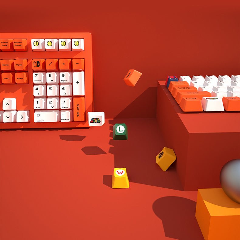 Glacier Mario Keycaps Set