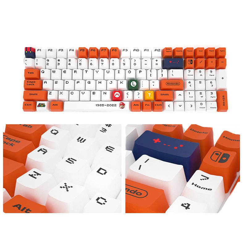 Glacier PBT Dyed Sublimated OEM Profile Mario Keycaps Set-